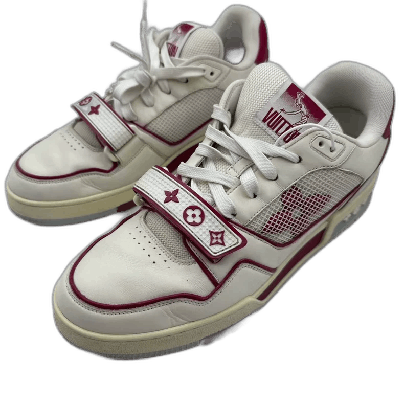 Louis Vuitton lv trainer white red sneakers Size US 5 / EU 37 - 1 Thumbnail