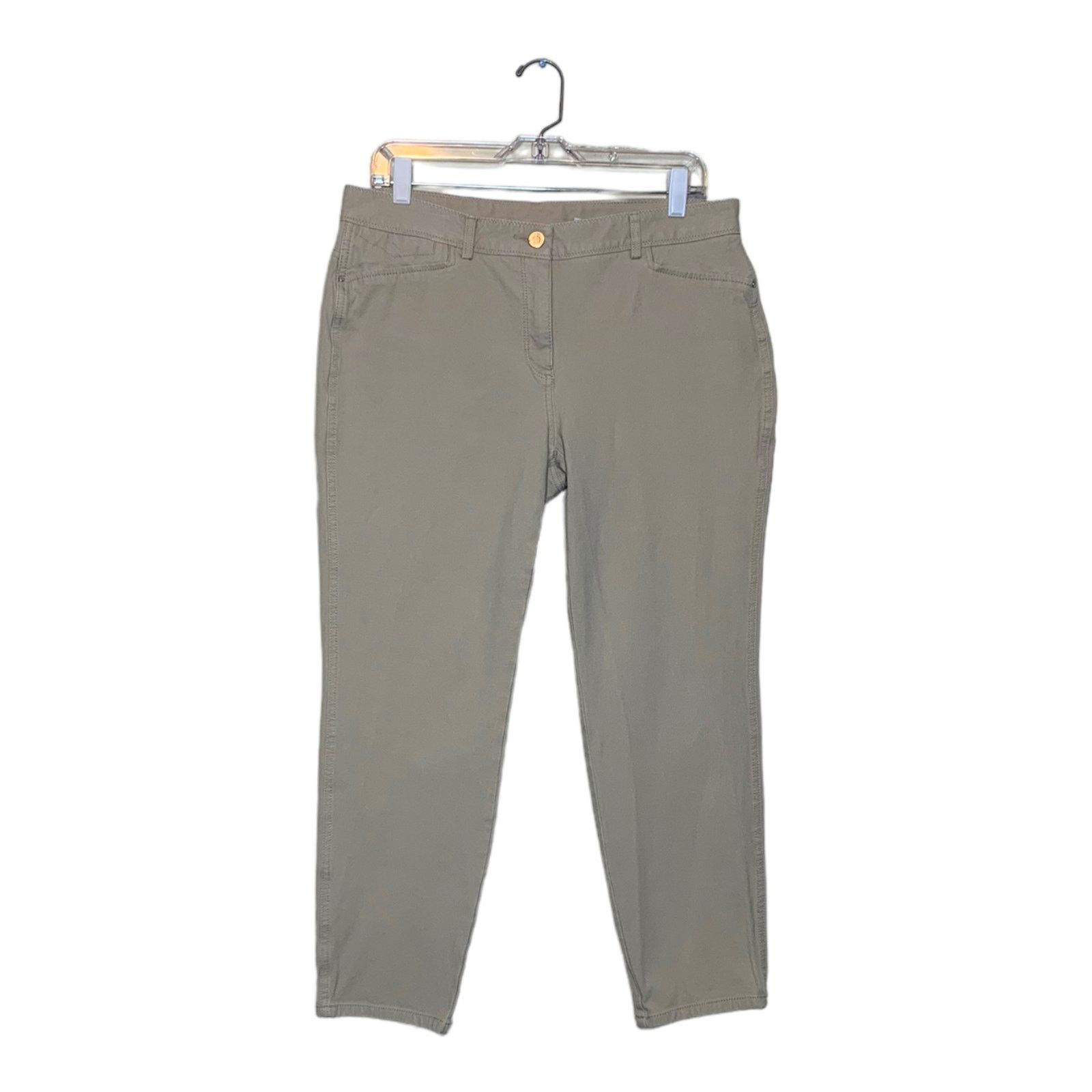 Chicos Chico's slimming beige capri stretch jeans size 2 - large Size 34" / US 12 / IT 48 - 1 Thumbnail