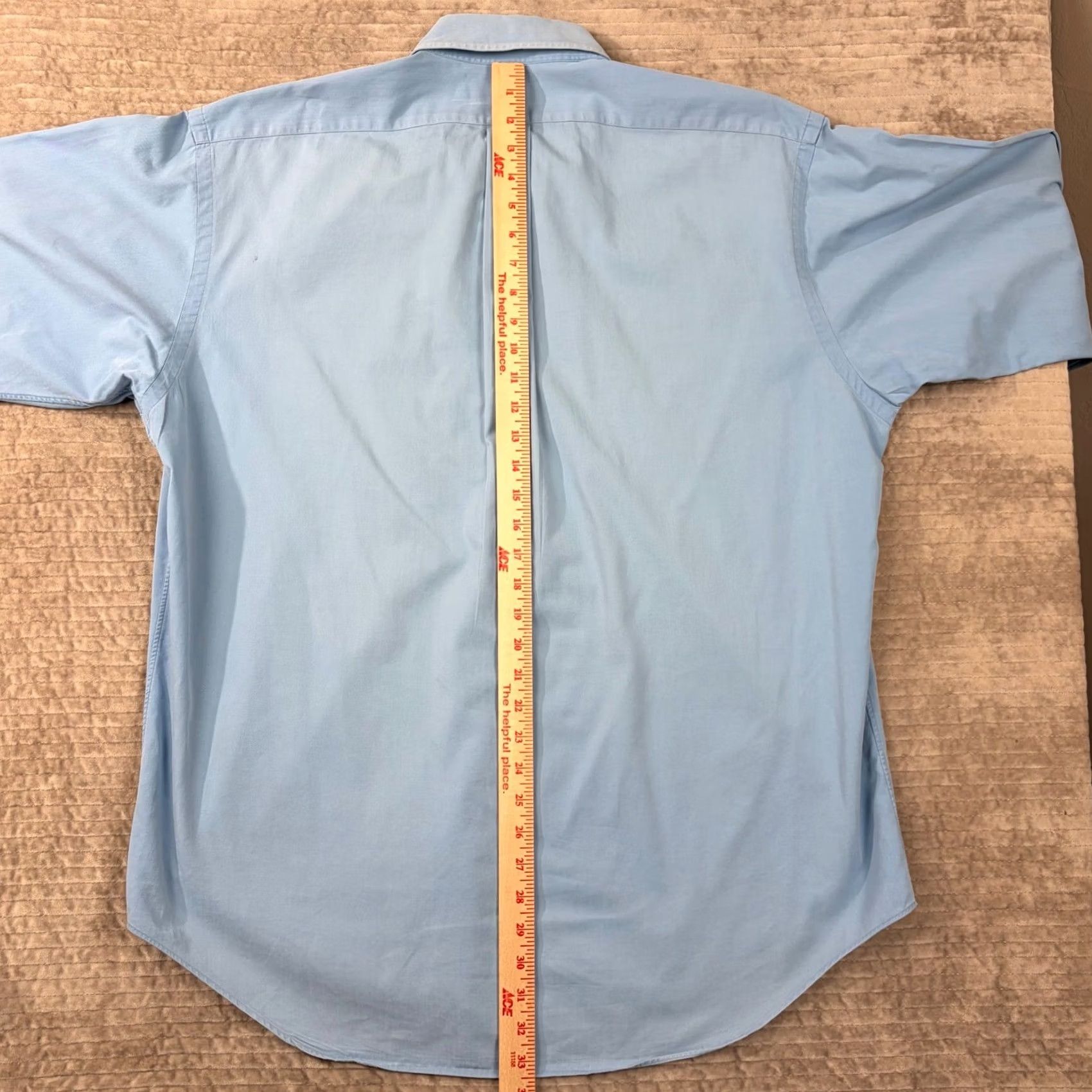 Polo Ralph Lauren Polo Ralph Lauren Shirt Mens L Blue Blake Light Cotton Button Down Long Sleeve Size US L / EU 52-54 / 3 - 3 Thumbnail