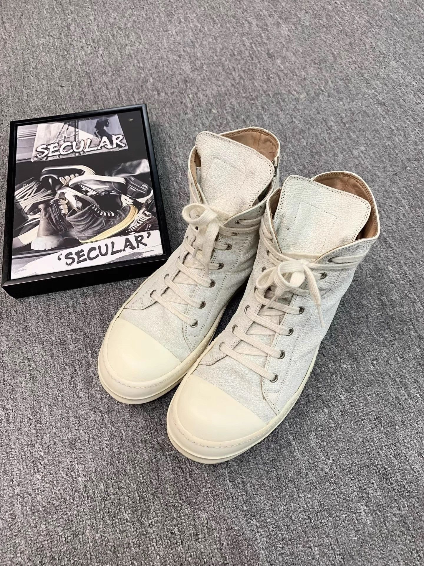 Rick Owens Rick Owens Mainline Leather Sneakers K34 Size US 8 / EU 41 - 3 Thumbnail