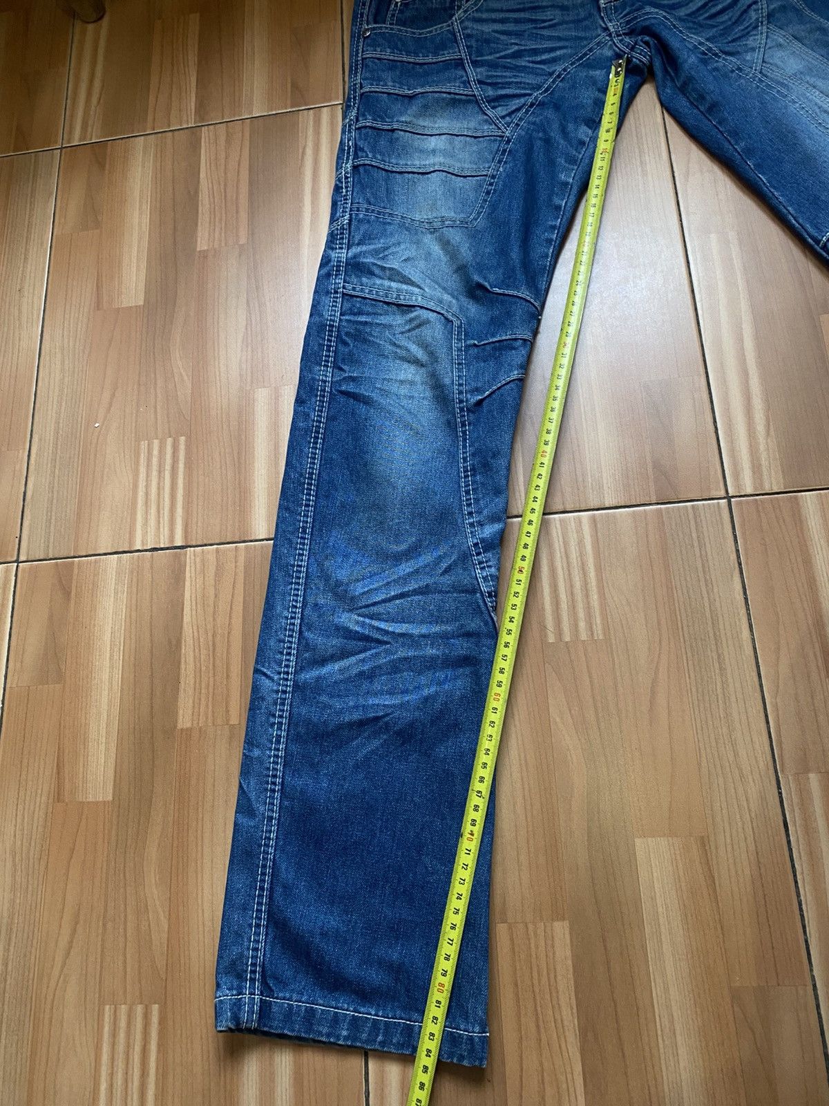 Japanese Brand JAPRAG JP1160 Japan Okishana Samoki Denim Blue Mens Jeans Size US 29 - 19 Thumbnail