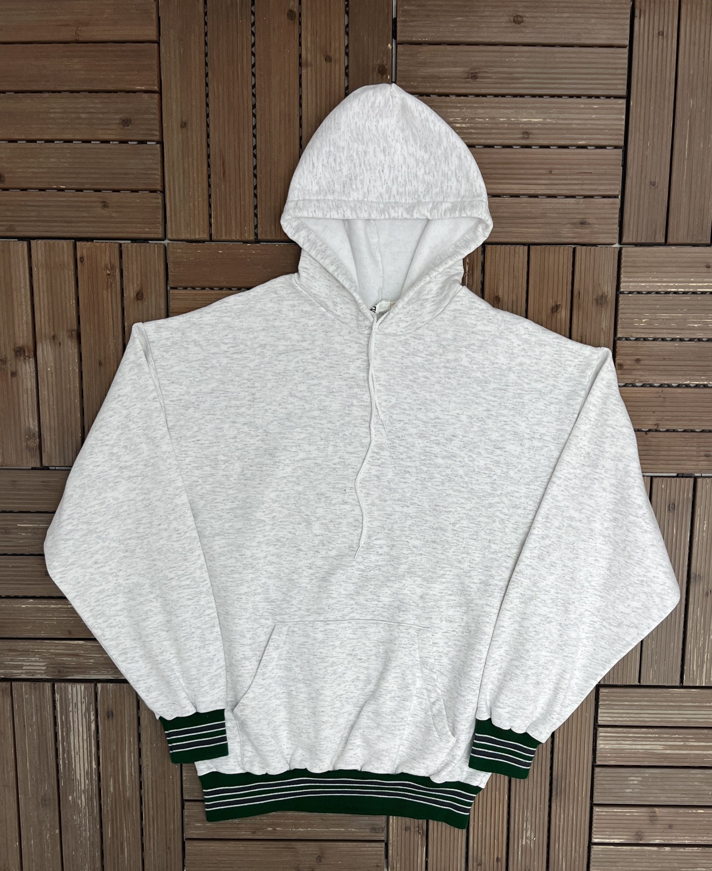 Vintage On Your Mark Blank Grey Vintage Hoodie Sweater Size US L / EU 52-54 / 3 - 1 Thumbnail
