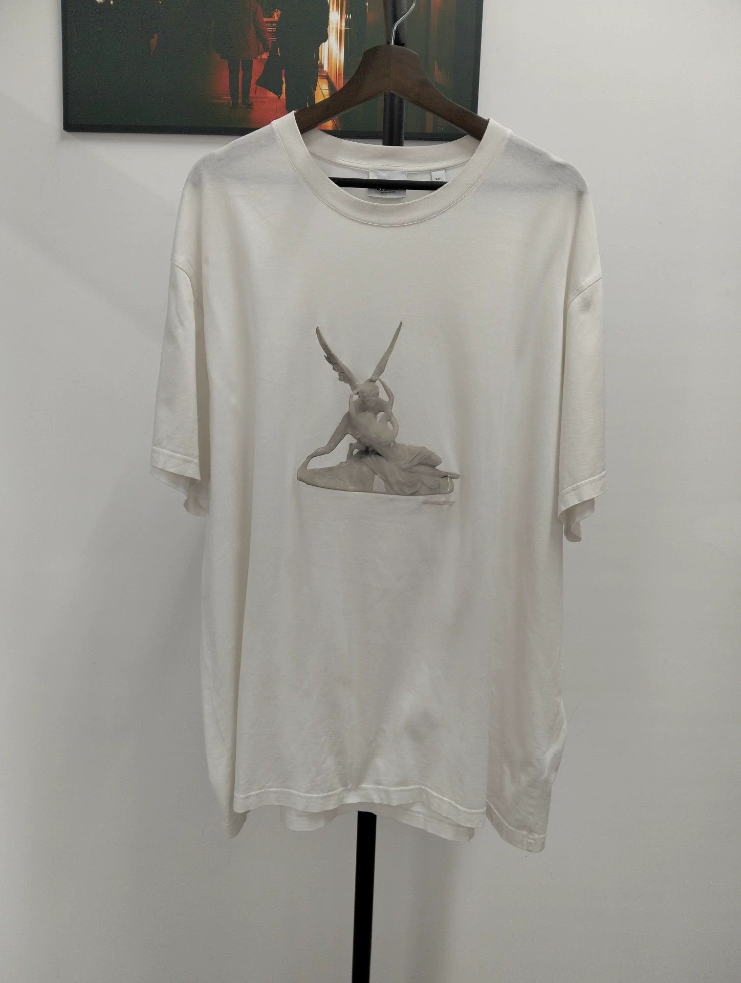 Burberry BURBERRY XXL White Graphic T-Shirt Size US XXL / EU 58 / 5 - 1 Thumbnail