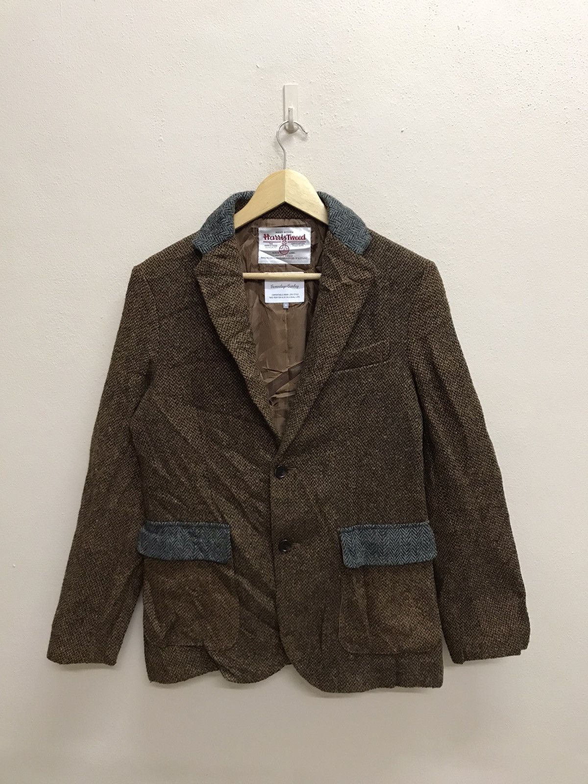 Harris Tweed Harris Tweed Sevendays Sunday Knit Wool Blazer Jacket Size US S / EU 44-46 / 1 - 12 Thumbnail
