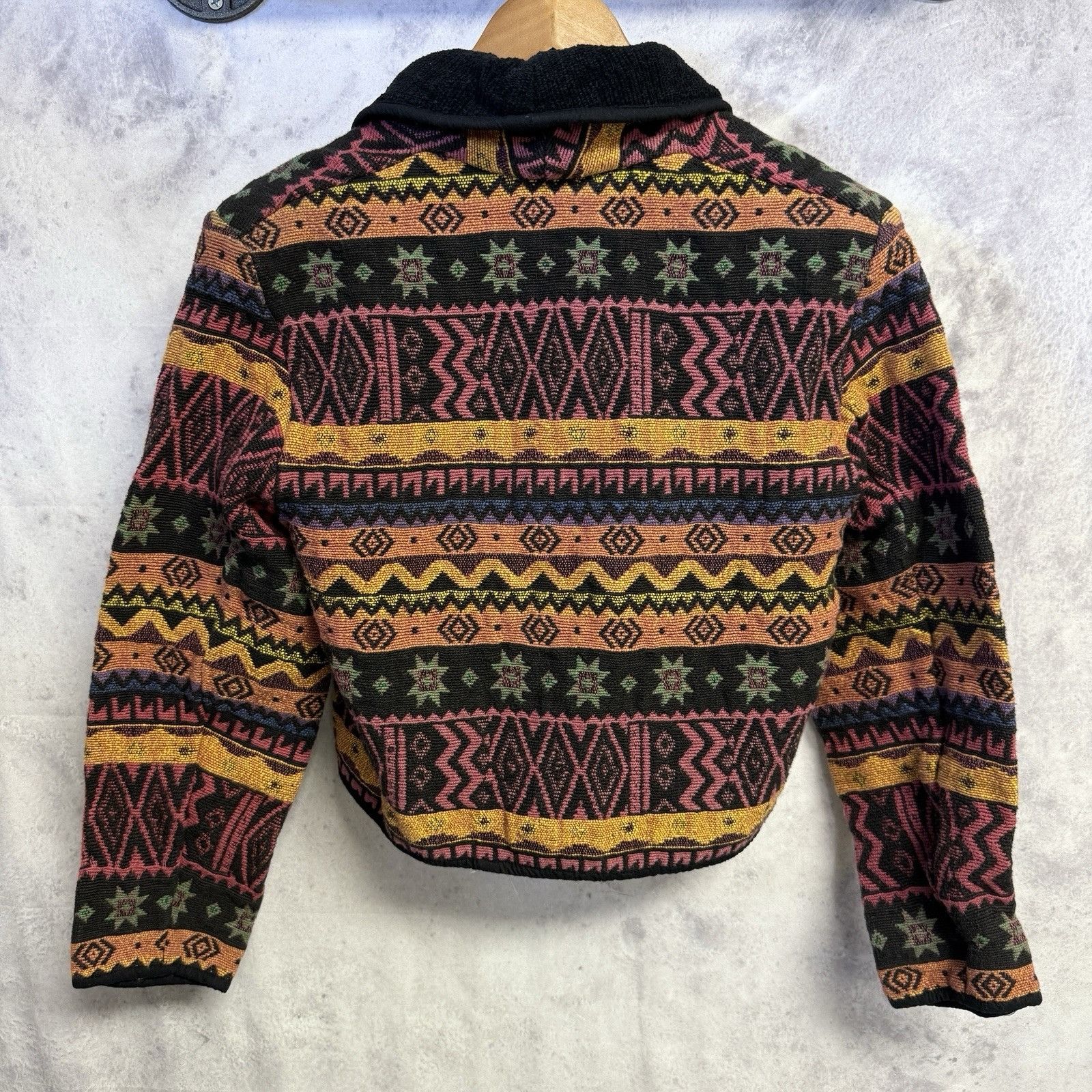 Vintage VTG New Identity Tapestry Jacket Womens L Aztec Southwestern Size L / US 10 / IT 46 - 2 Thumbnail