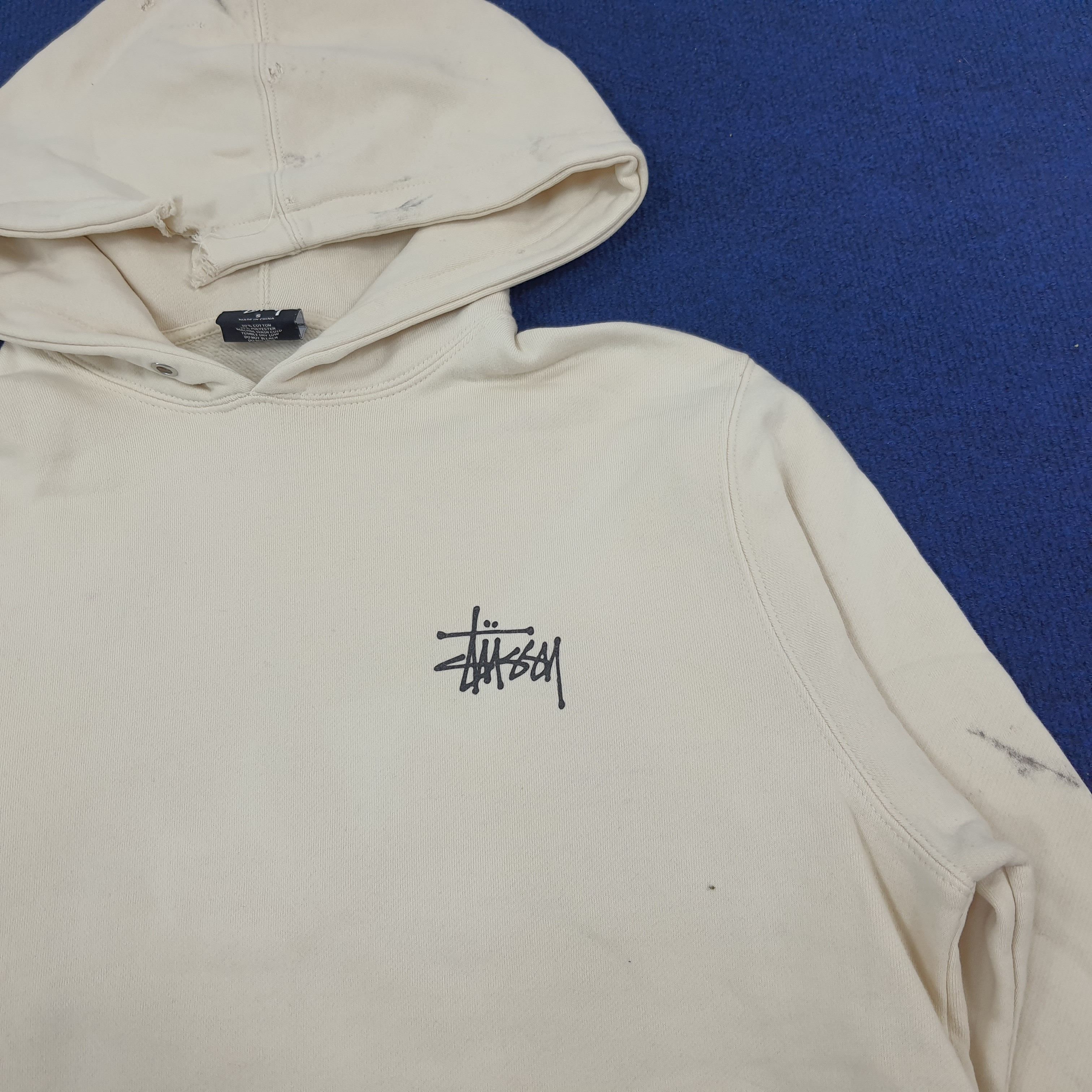 Stussy × Vintage Vintage Stussy Streetwear Hoodie Distressed Size US M / EU 48-50 / 2 - 5 Thumbnail