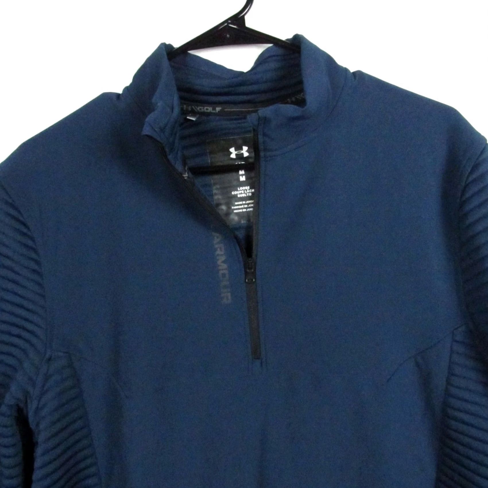 Under Armour Under Armour Men’s Blue Quarter Zip Pullover Shirt Size M | Relaxed Fit | 1/4 Zip | Mock Neck | Activewear | Golf & Running | Solid Blue Size US M / EU 48-50 / 2 - 3 Thumbnail