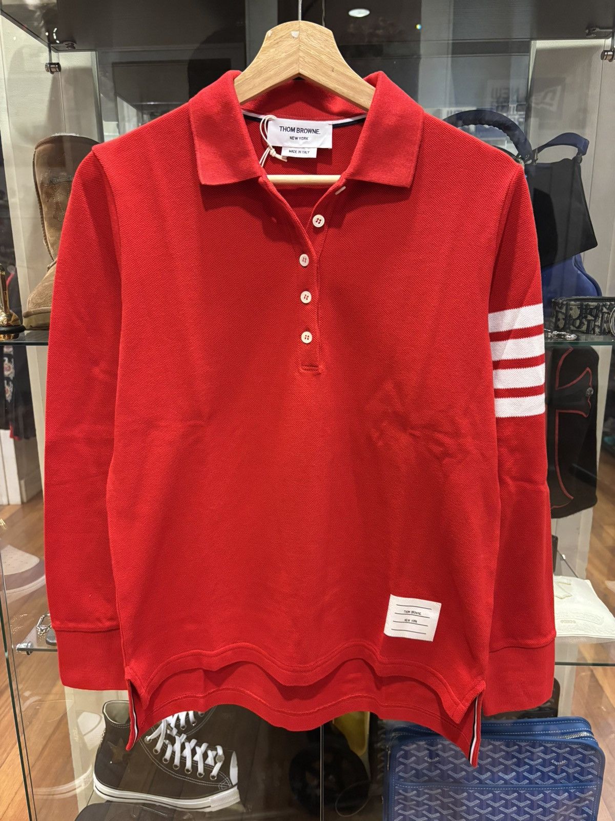 Thom Browne Thom Browne LS Polo Size US XXS / EU 40 - 1 Thumbnail