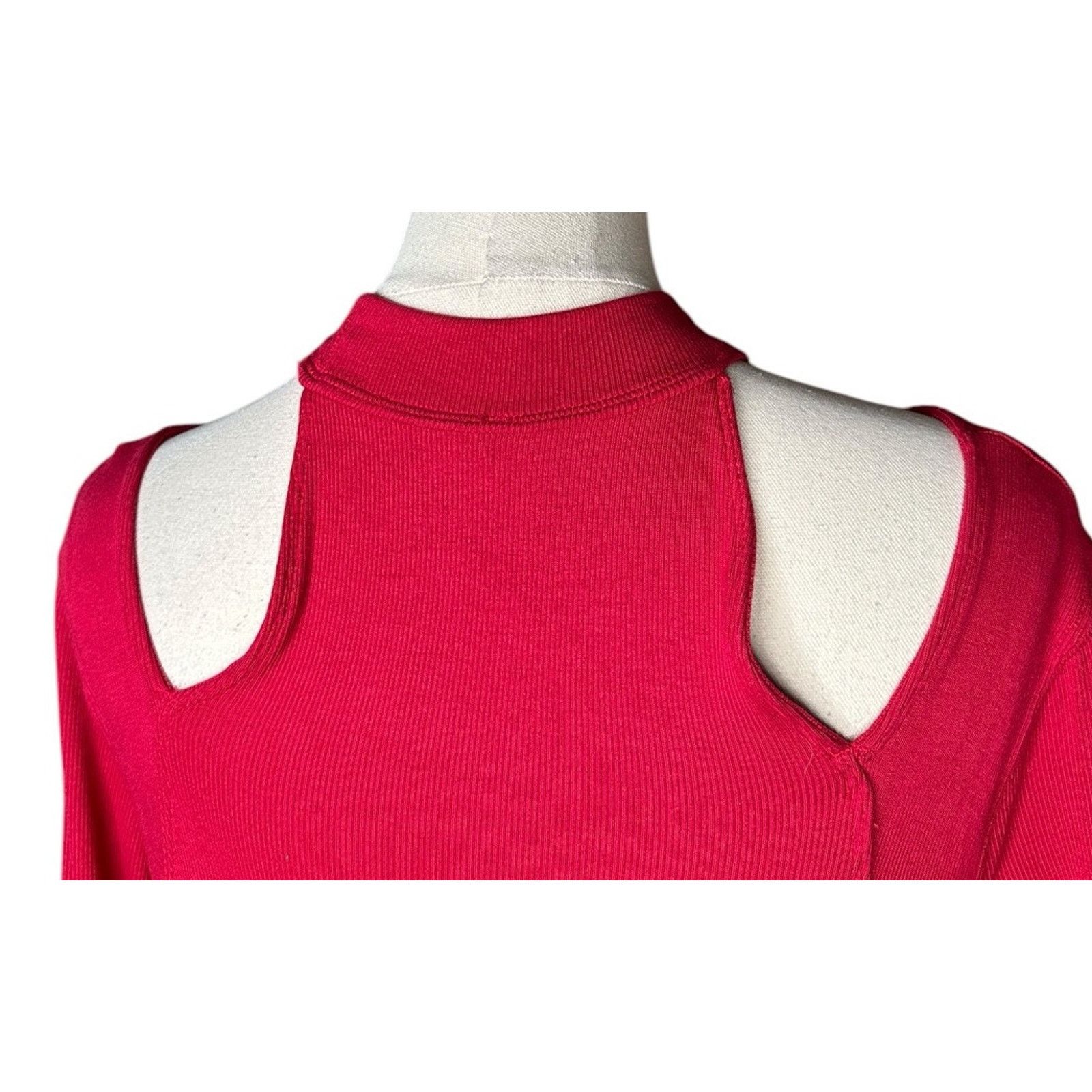 Free People Free People Red Downtown Girl Cut Out Swing Tunic Top Size S / US 4 / IT 40 - 8 Thumbnail