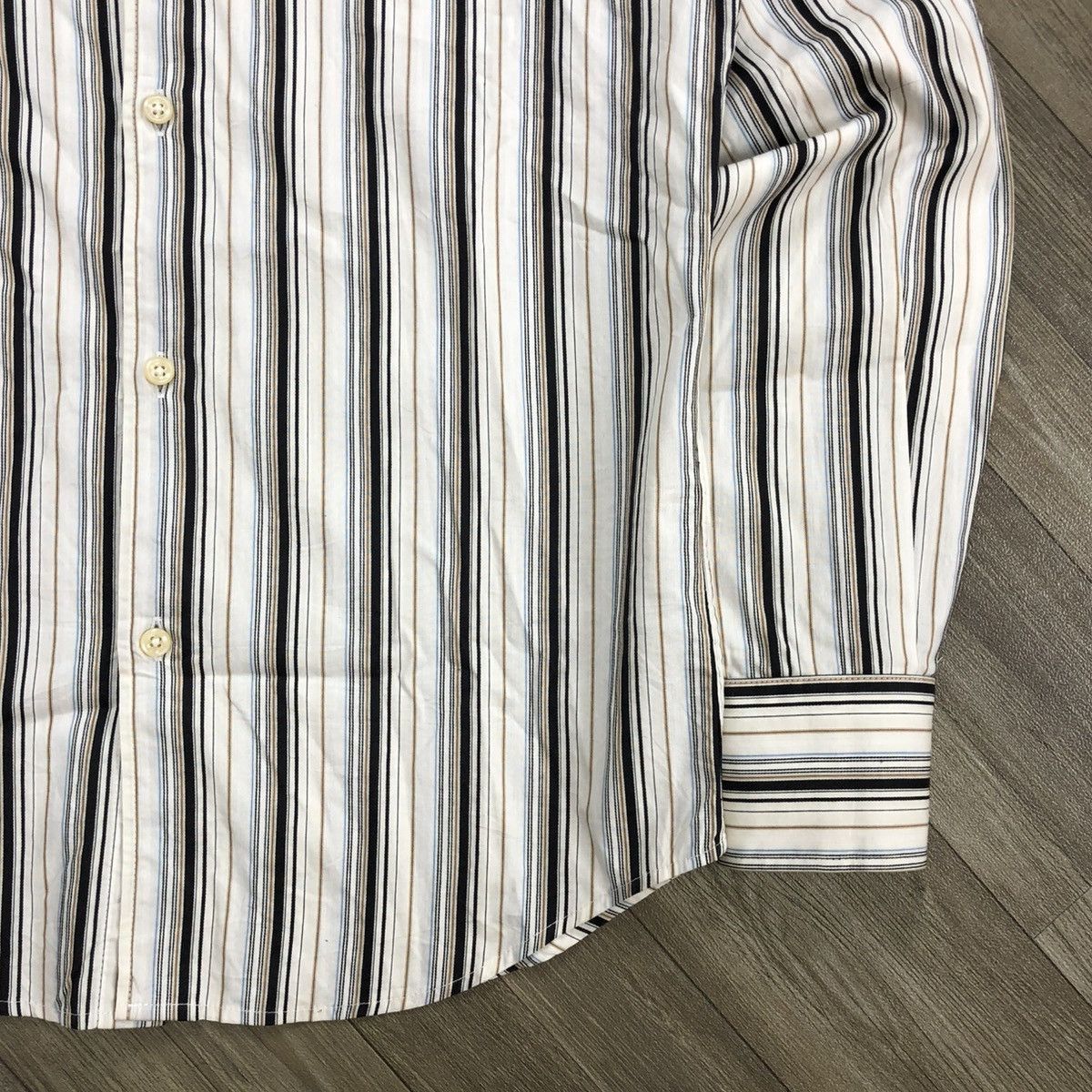 Japanese Brand × Tornado Mart 2000s Tornado Mart Japan Striped Button Up Shirt Size US M / EU 48-50 / 2 - 4 Thumbnail