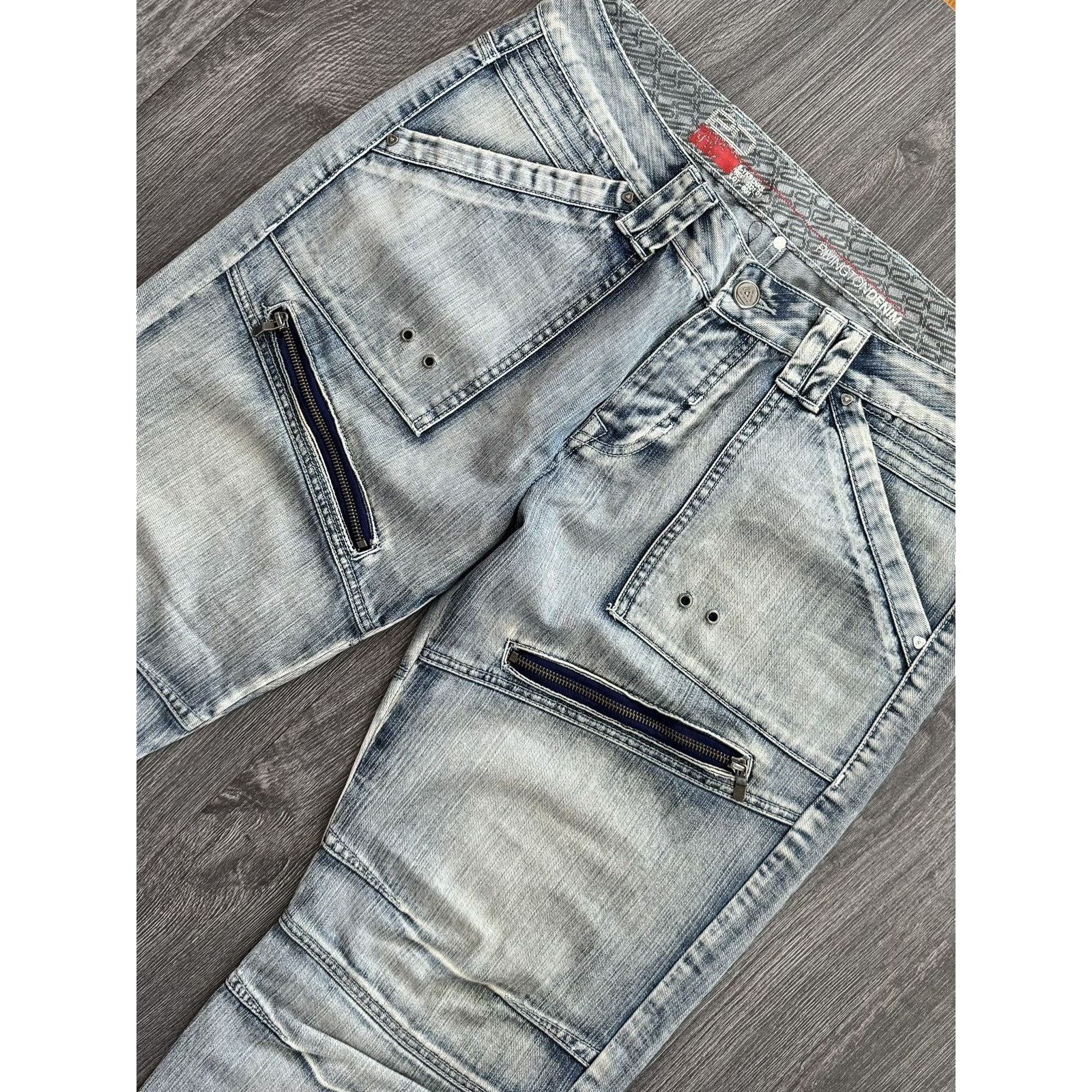 Japanese Brand Y2K Vintage Japanese Washed Zip Jeans Size US 34 / EU 50 - 4 Thumbnail