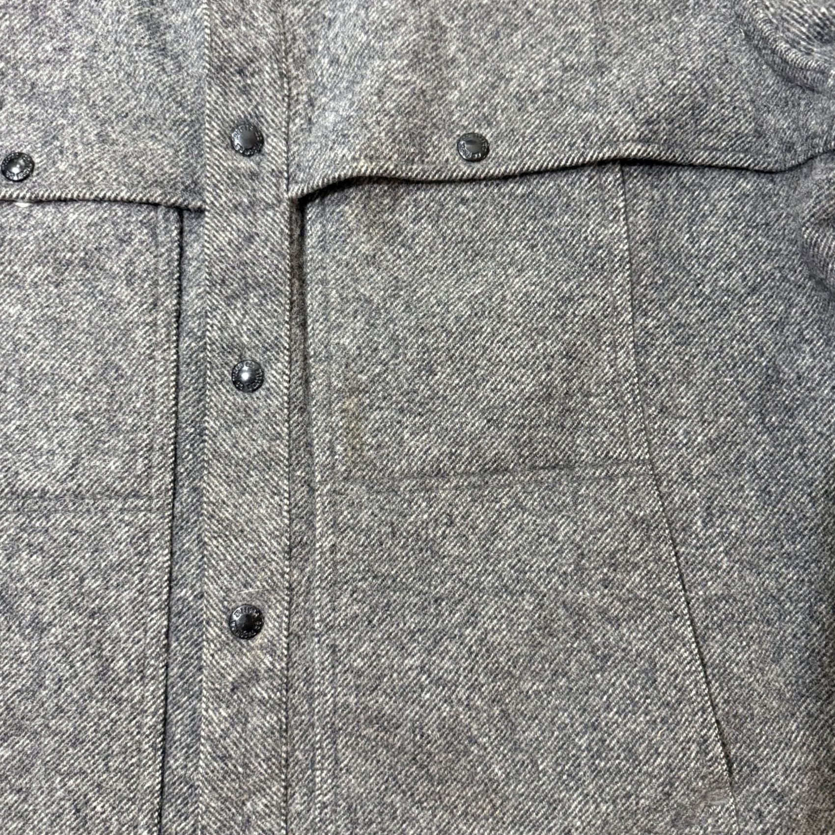 Filson VINTAGE Filson Mackinaw Jacket Mens XL Wool Snap Hunting Coat 95 Herringbone Size US XL / EU 56 / 4 - 3 Thumbnail