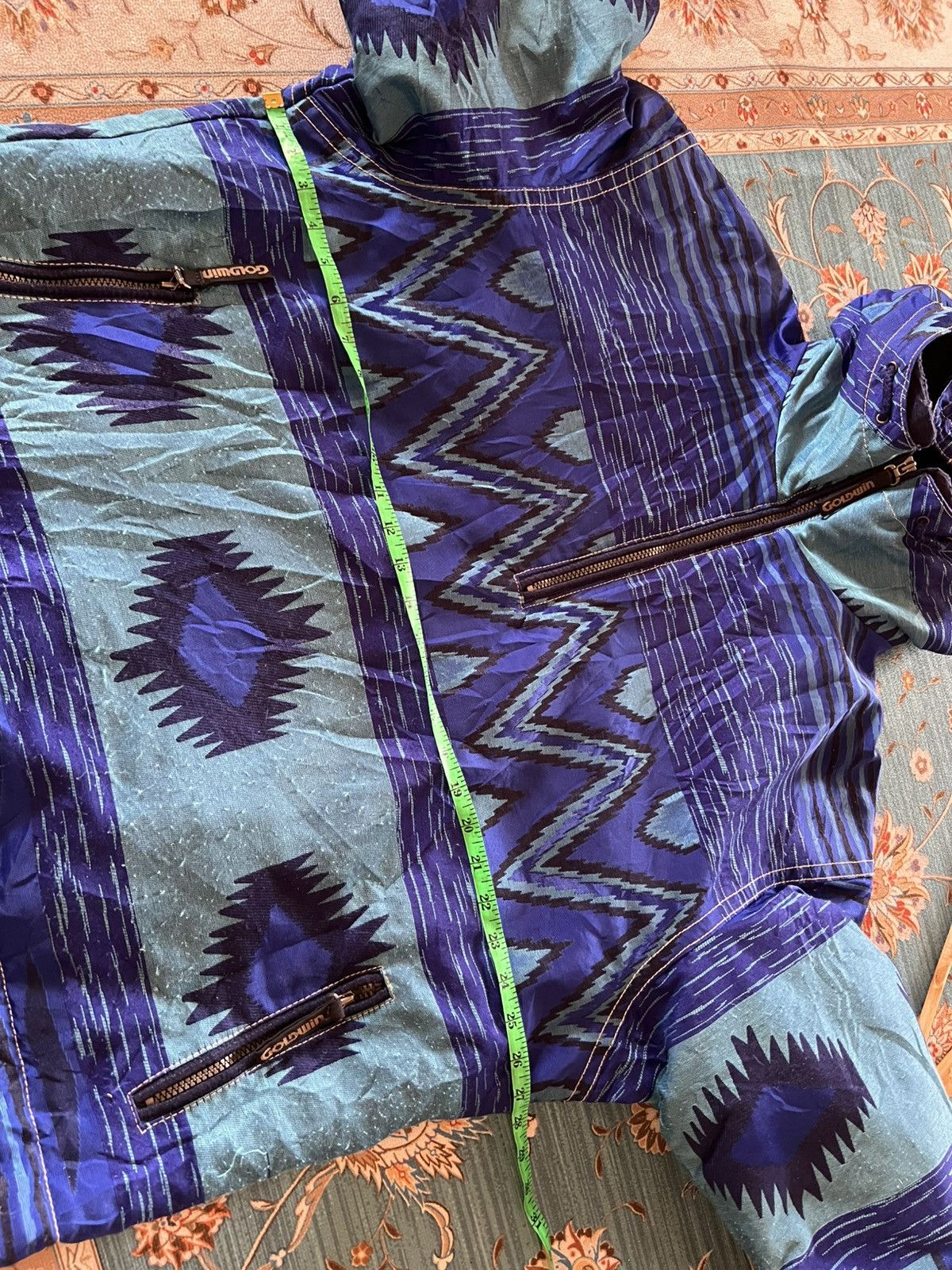Descente × Goldwin × Japanese Brand 80’s Goldwin By Descente Navajo Half Zipper Jacket Size US L / EU 52-54 / 3 - 12 Thumbnail