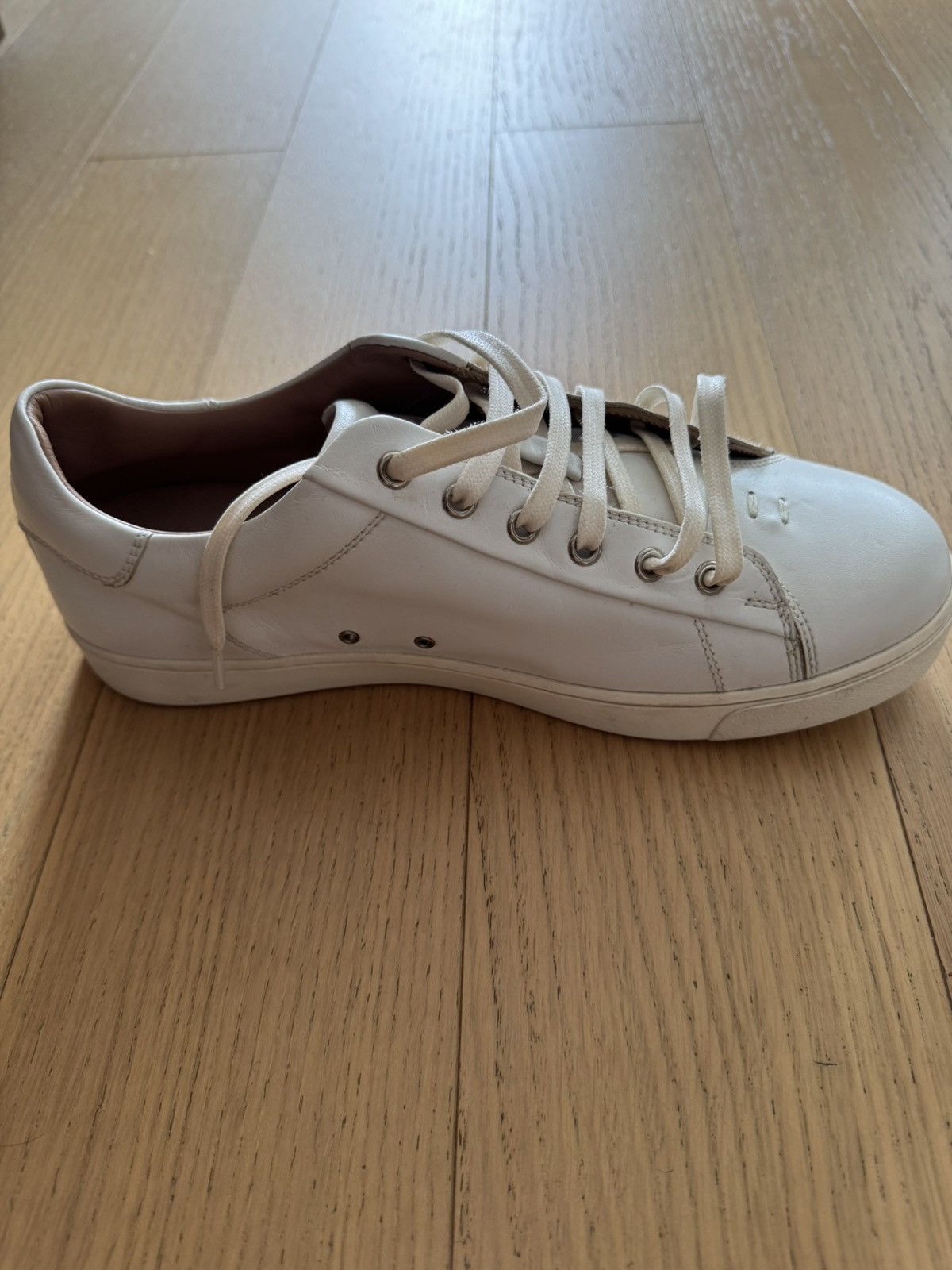 Gianvito Rossi White leather sneakers Size US 7 / EU 40 - 3 Thumbnail