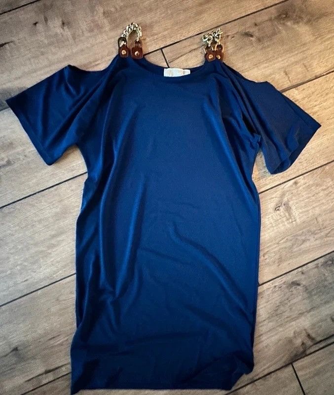 Michael Kors Michael kors medium navy gold dress Size M / US 6-8 / IT 42-44 - 7 Thumbnail