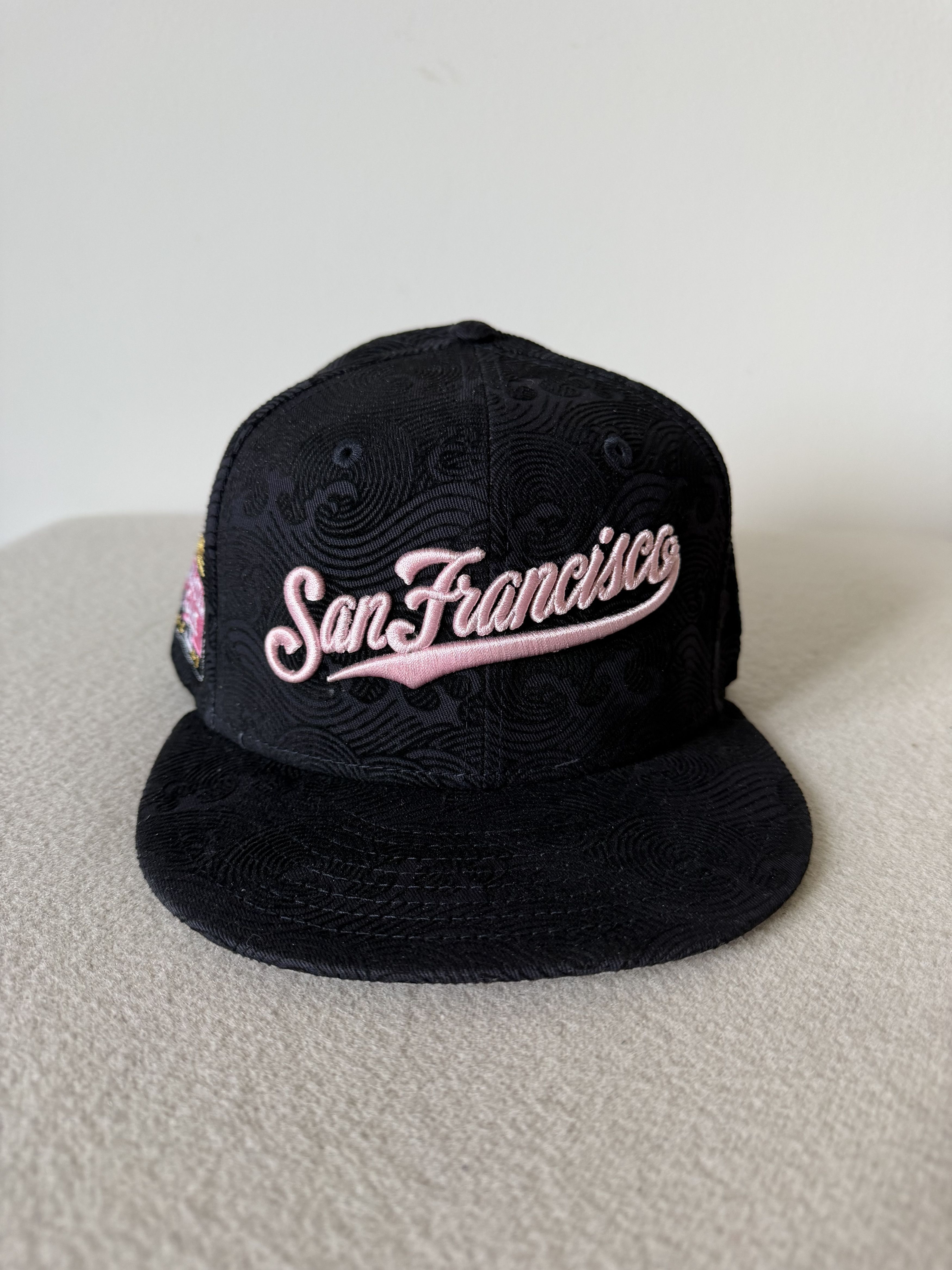 New Era 7 3/8 New Era Hat Club Giants Sakura 59FIFTY Fitted Hat Size ONE SIZE - 2 Thumbnail
