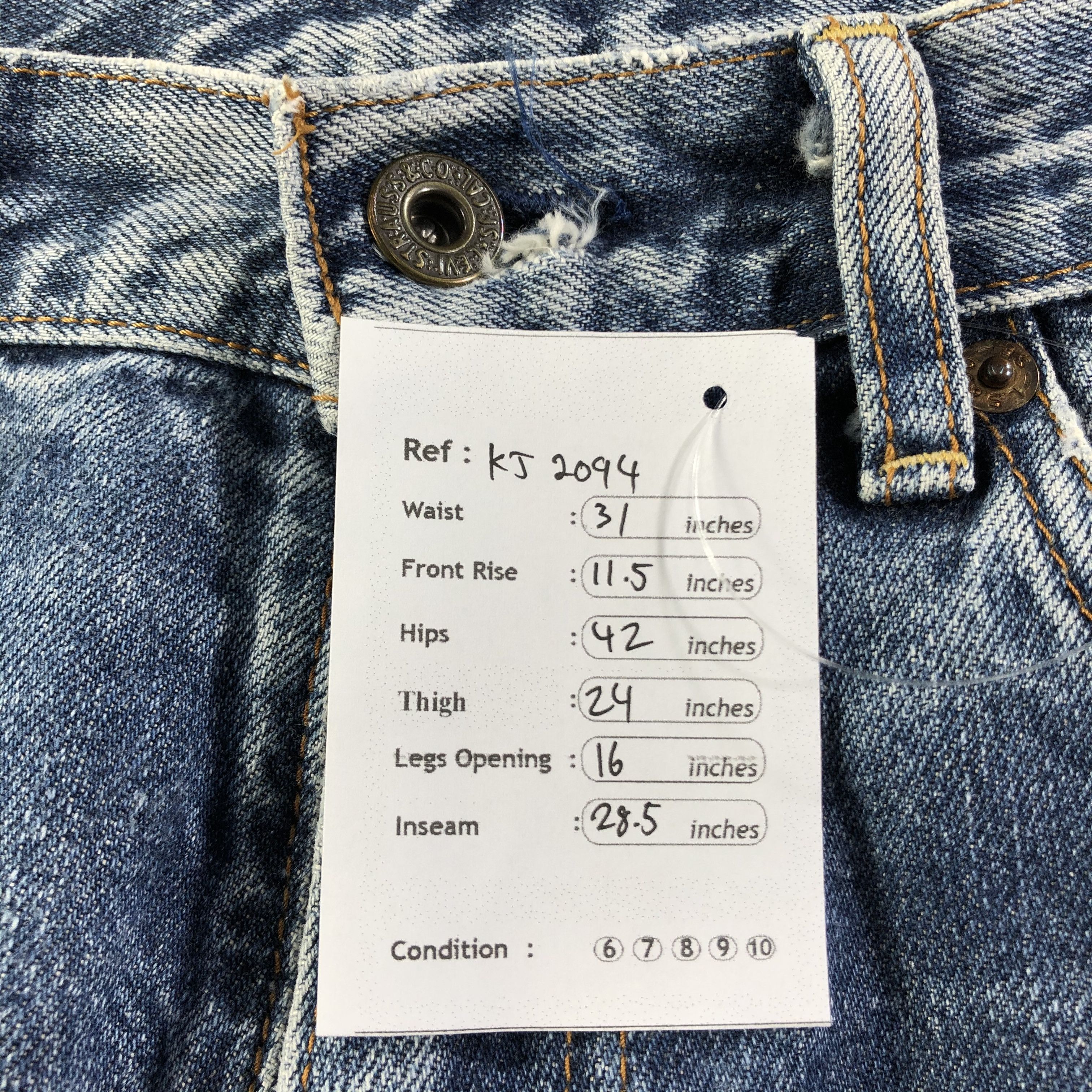 Levi's Vintage Levis 503 Jeans Faded Blue Denim KJ2094 Size US 31 - 11 Thumbnail