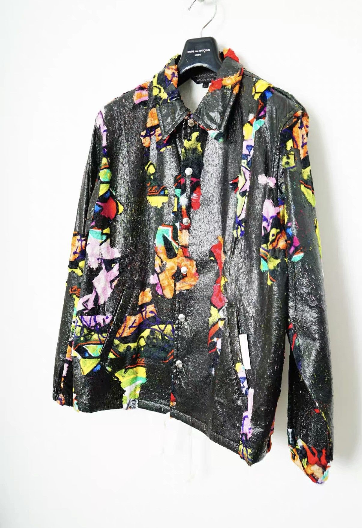 Comme des Garcons Comme des Garçons Spliced Faux Leather Coach Jacket Size US S / EU 44-46 / 1 - 3 Thumbnail