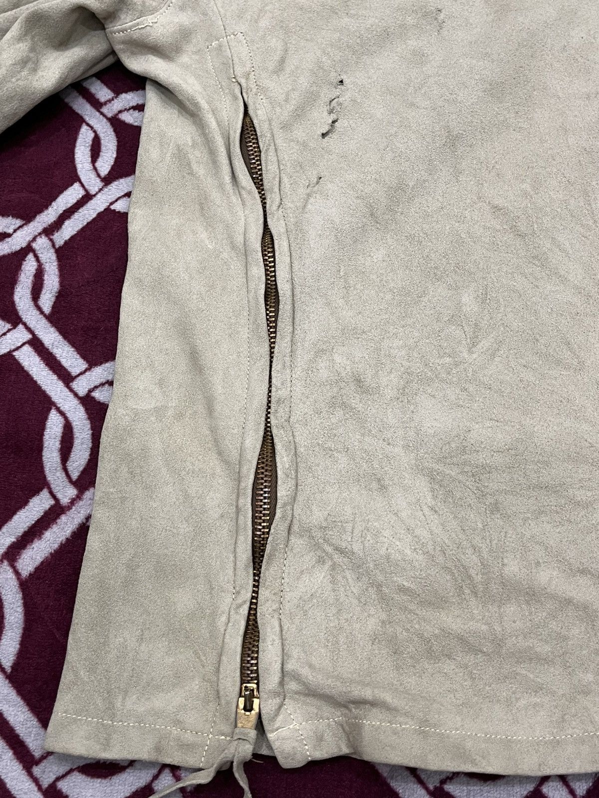 Genuine Leather Vintage 50s/60s Western Pullover Suede Leather Conmatic Zip Size US M / EU 48-50 / 2 - 20 Thumbnail