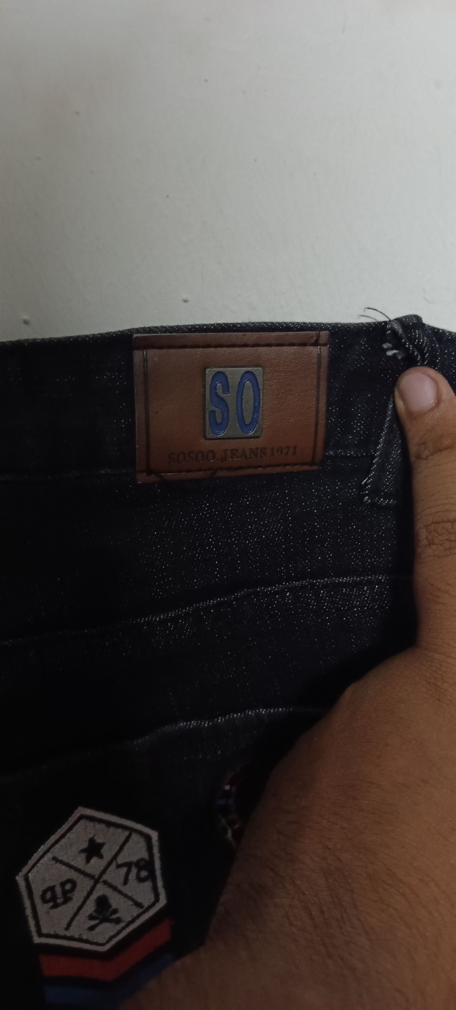 If Six Was Nine Denim jeans putch work skull punk design Size US 36 / EU 52 - 7 Thumbnail