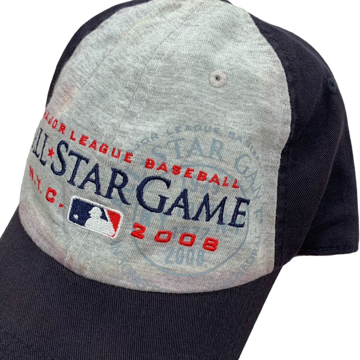 MLB VTG Nike Mlb Baseball All Star Game NYC 2008 Grey & Navy Hat Size ONE SIZE - 2 Thumbnail