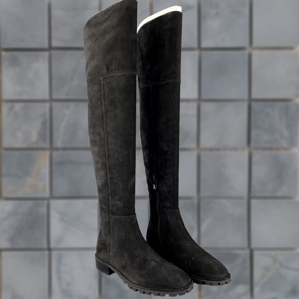 Stuart Weitzman STUART WEITZMAN Black Suede Knee High Boots Size 10 Women Size US 10 / IT 40 - 1 Thumbnail