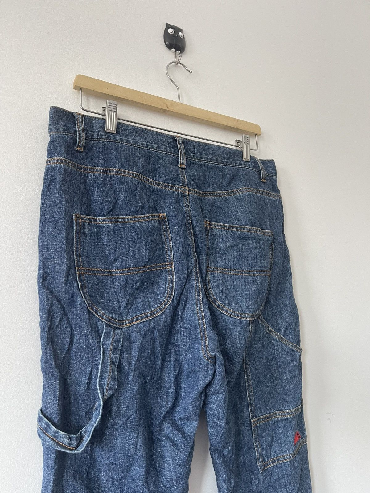 Japanese Brand Rare Vintage DEVILUSE High Waist Carpenter Style Jeans Size US 34 / EU 50 - 5 Thumbnail