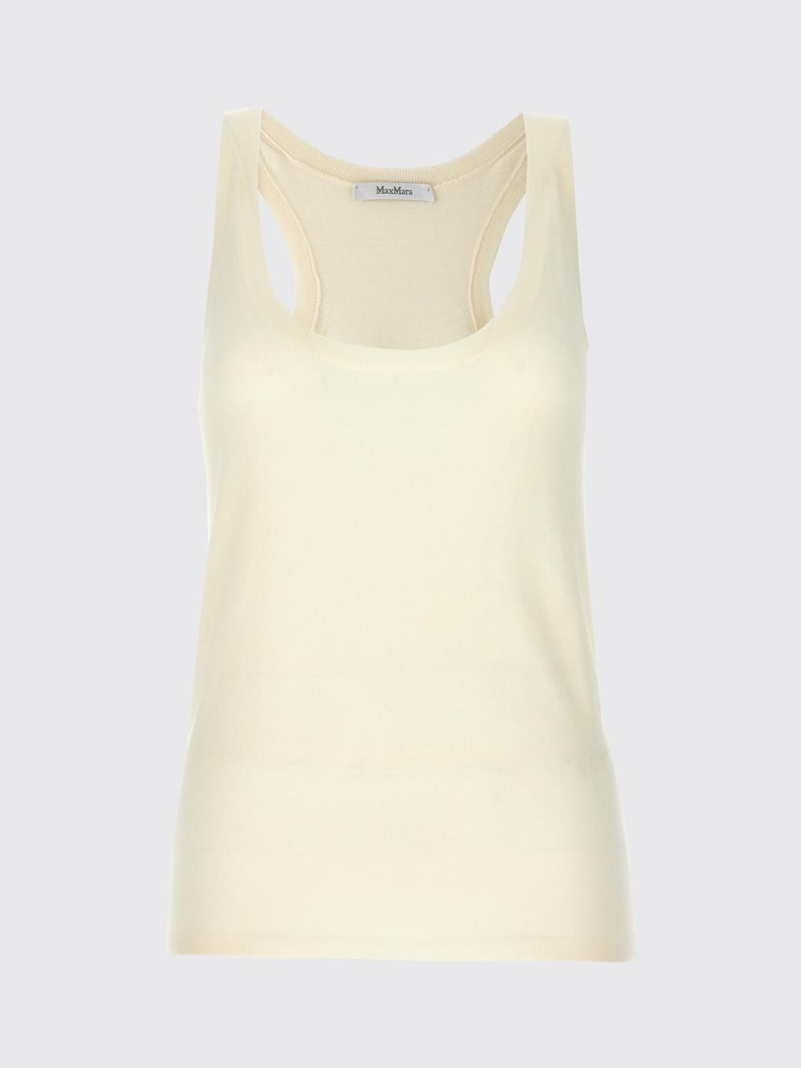 Max Mara Max Mara T-Shirt Woman White Size L / US 10 / IT 46 - 1 Thumbnail