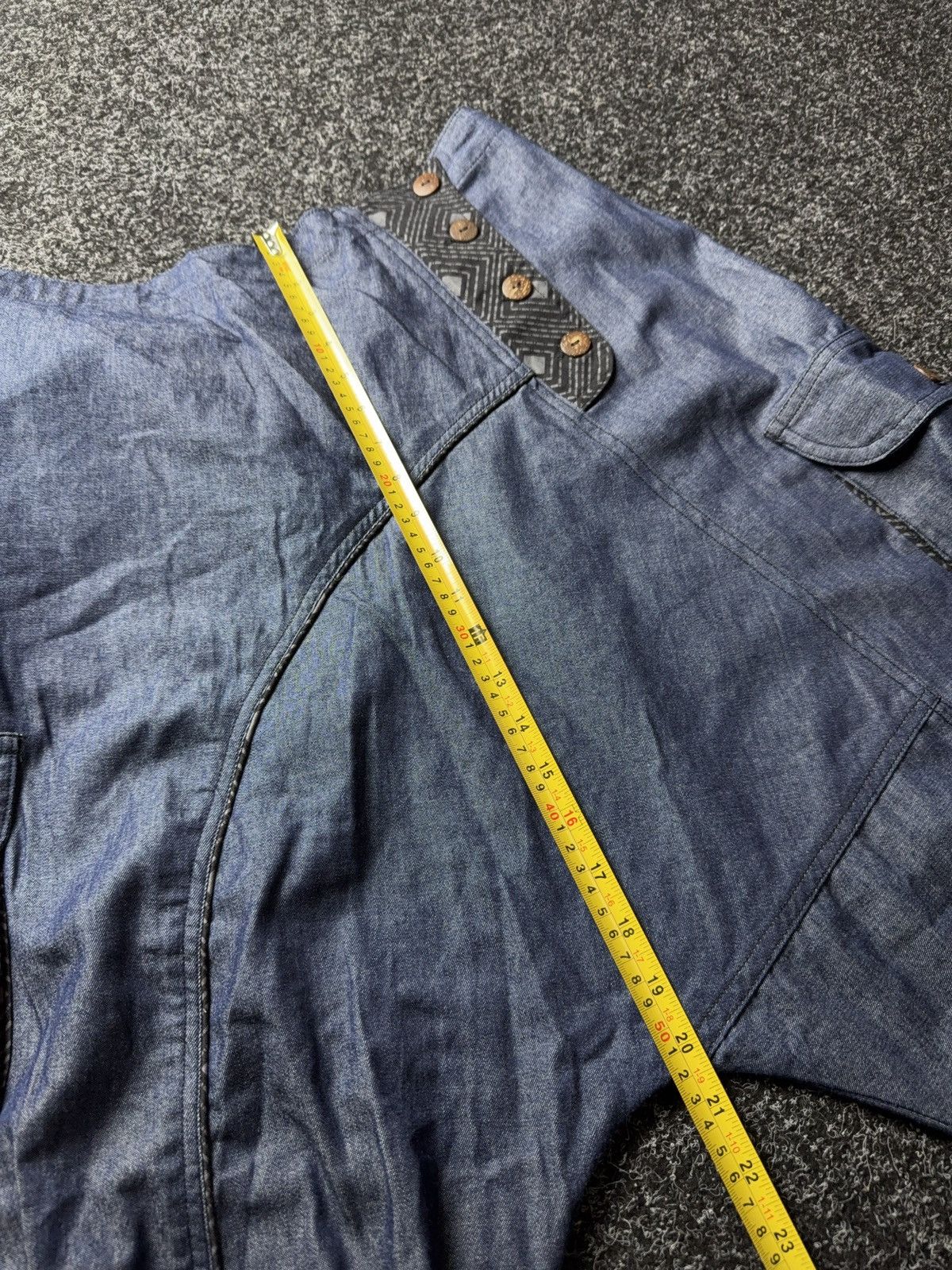 Avant Garde Japanese Denim Cargo Utility Asymmetric Pants