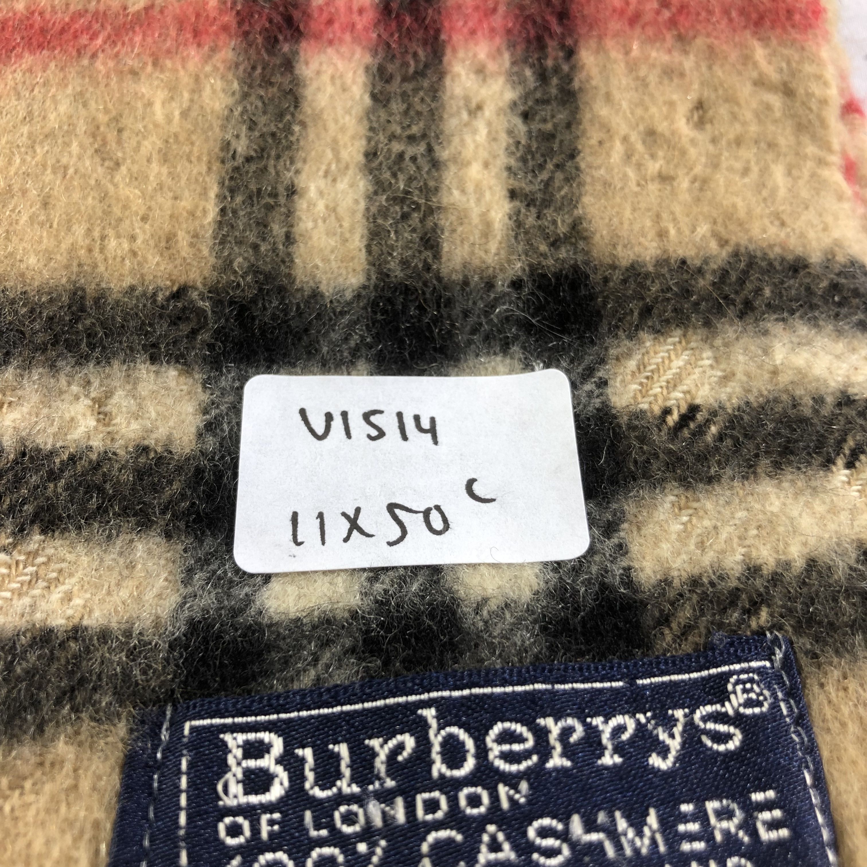 Burberry Burberrys Tan Nova Check Cashmere Scarf Muffler V1514 Size ONE SIZE - 17 Thumbnail