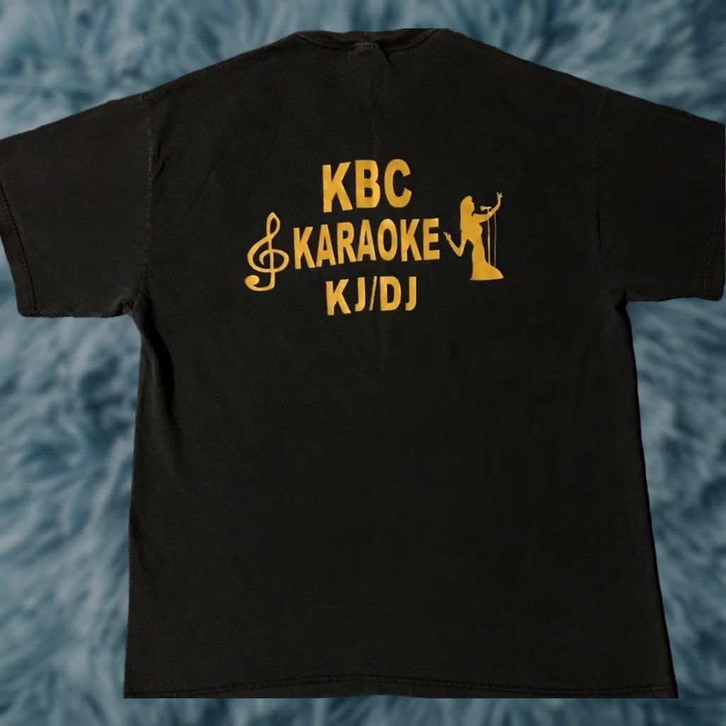 Vintage VINTAGE KBC Karaoke DJ Faded Shirt M Black Concert Shirt Mens T-Shirt 90s Grunge Trucker Motorcycle Art RocknBiker Music USA California Band Size US M / EU 48-50 / 2 - 1 Thumbnail