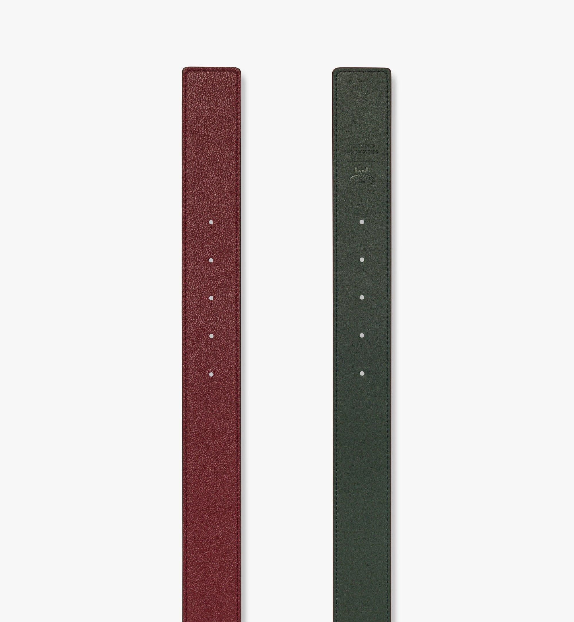 MCM o1mt1gz0725 Size: 85 / Reversible Belt in Burgundy Size 34 - 3 Thumbnail