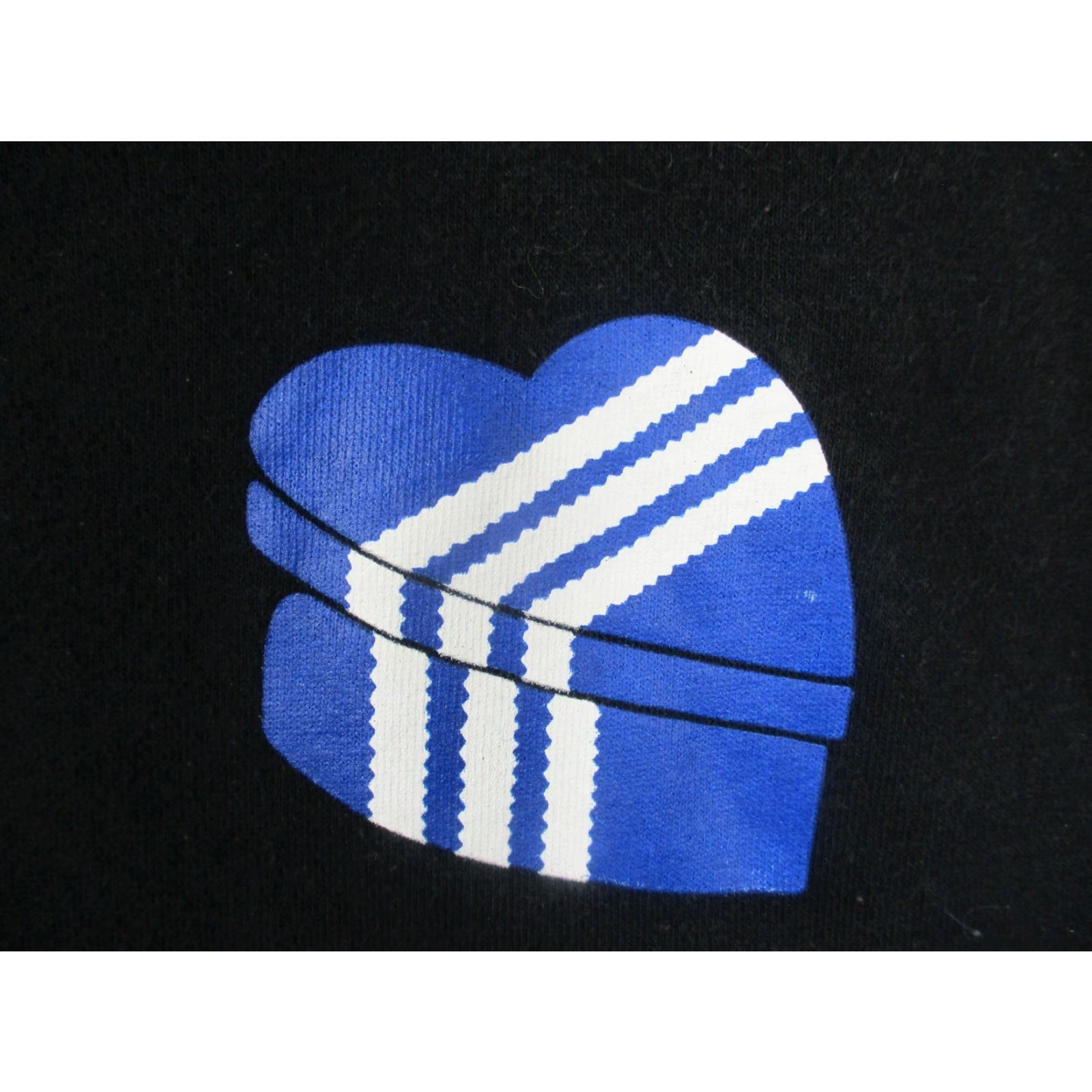 Adidas adidas Hoodie Large Black Originals Heart Logo Sleeve Print Pullover Size US L / EU 52-54 / 3 - 3 Thumbnail