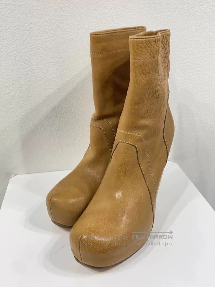 Rick Owens Rick Owens Wedge Leather Boots. Size US 6.5 / IT 36.5 - 2 Thumbnail