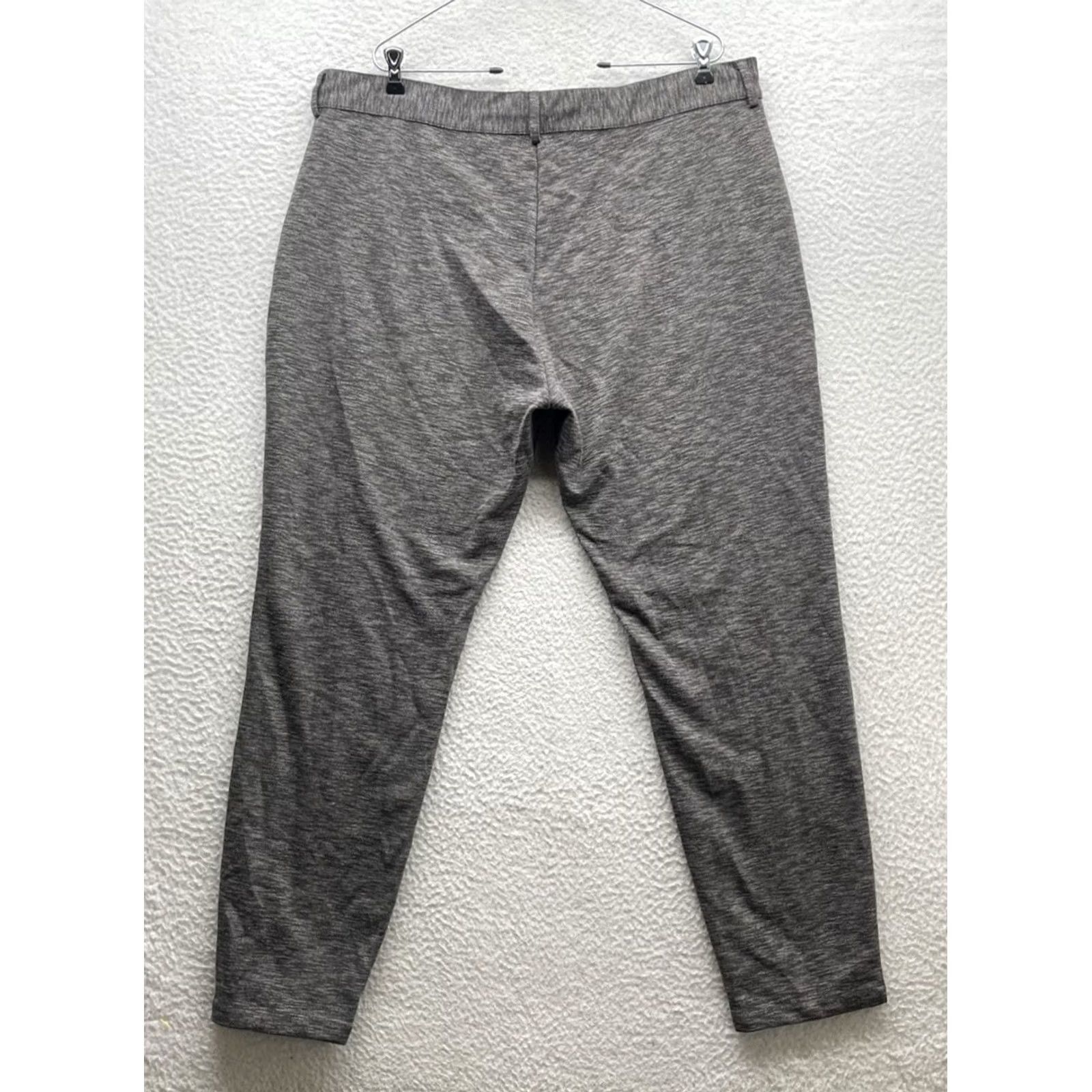Vintage Mauvais Pants Mens 40x30 Heather Gray Tapered Drawstring Trousers Resort Woven Size US 40 / EU 56 - 5 Thumbnail