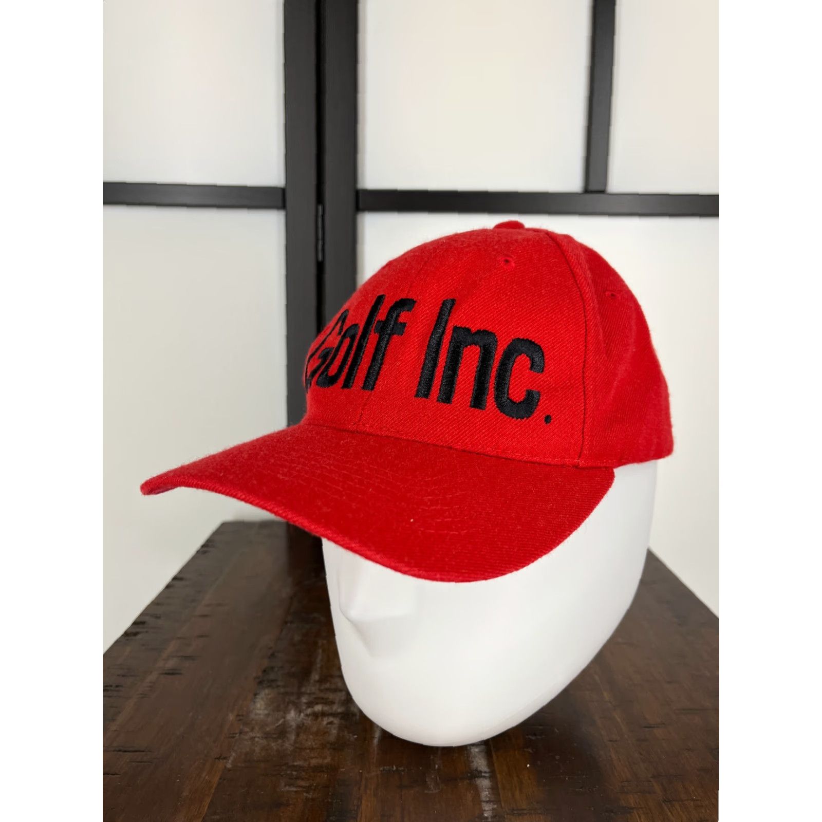 Vintage Sportsman Golf Hat Cap Adjustable Wool Blend Red - Hat, Cap, Logo, Outdoor, Men's, One Size, Adult Mens Size ONE SIZE - 4 Thumbnail
