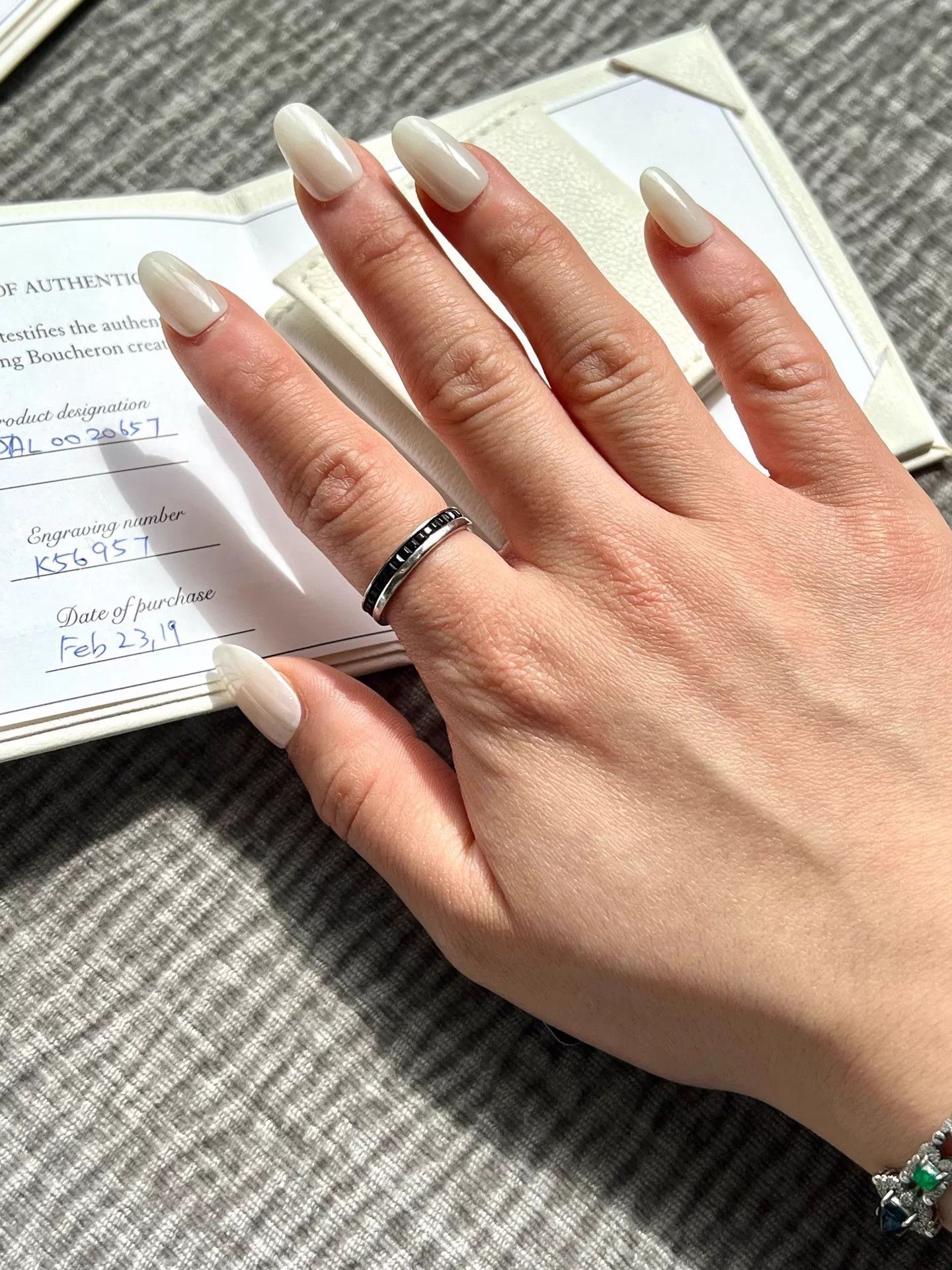 Other Boucheron 18k Black Ceramic Ring 57 2019 Card Size ONE SIZE - 2 Thumbnail