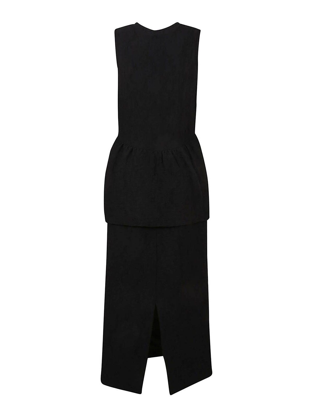 Jil Sander o1w1db10825 Midi Dress in Black Size M / US 6-8 / IT 42-44 - 2 Thumbnail