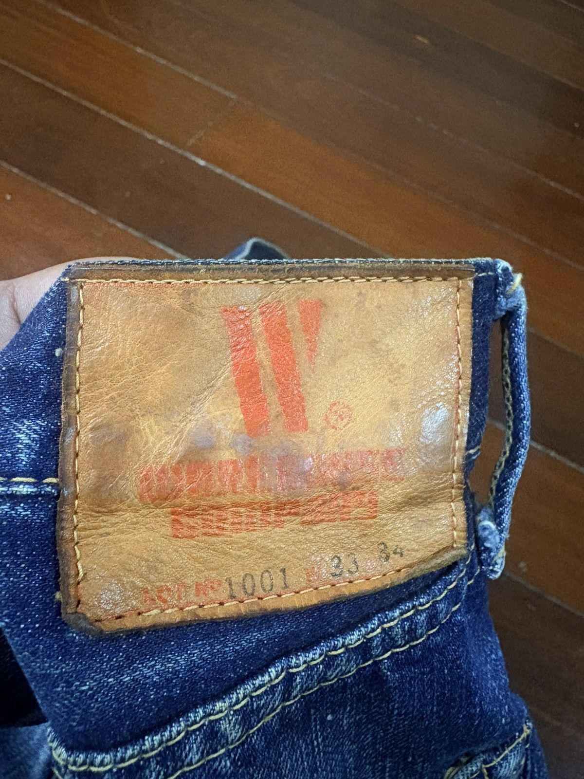 Warehouse & Co. vintage Warehouse 1001 indigo distressed rework selvedge Size US 34 / EU 50 - 18 Thumbnail