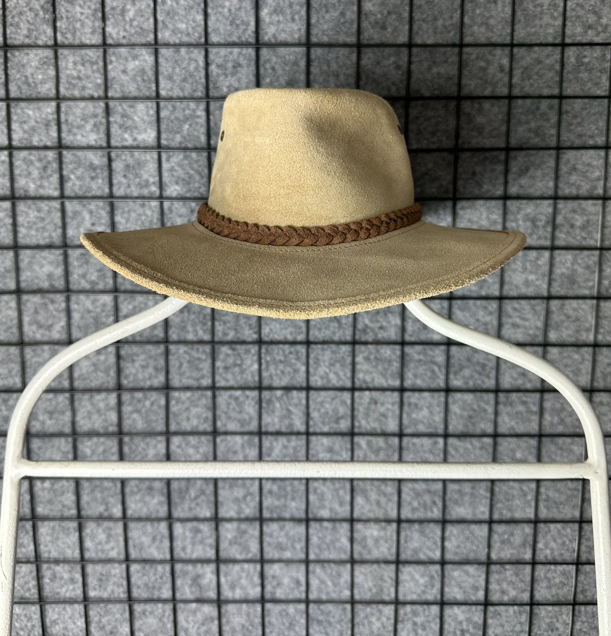 Genuine Leather Inkosi Vintage Genuine Leather Cowboy Hat Size S Size ONE SIZE - 2 Thumbnail