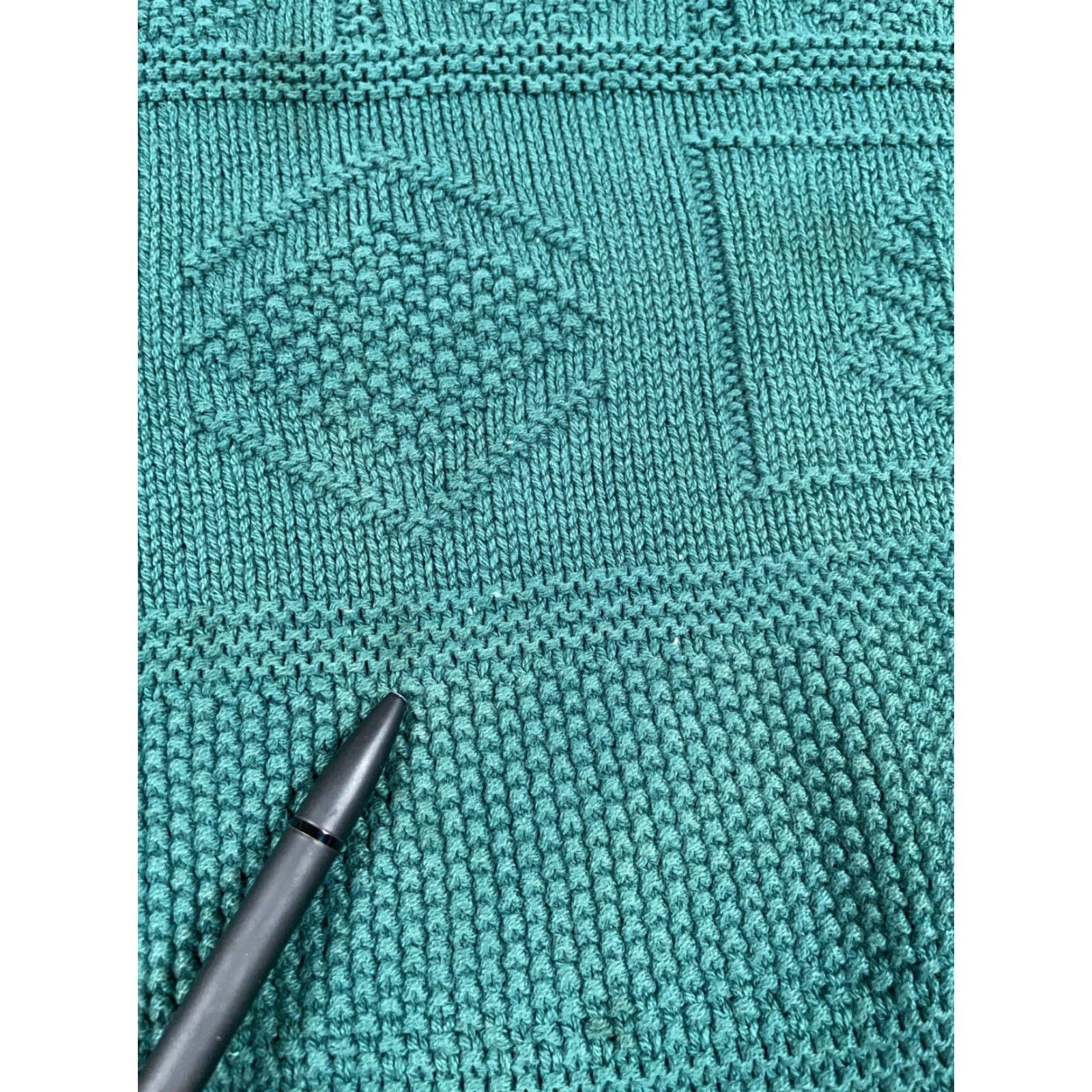 Vintage VINTAGE Woolrich Chunky-Knit Mock Neck Sweater Women's Medium Green 90s Oversized Pullover Size M / US 6-8 / IT 42-44 - 6 Thumbnail