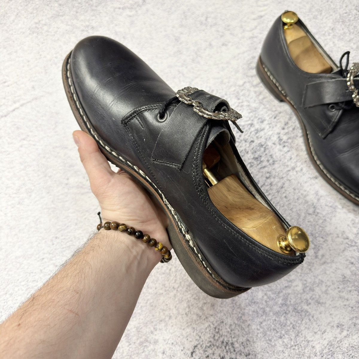Designer × Handmade × Vintage Reck&Sohn Traditional Welted Shoes US11 UK10 EU44 29cm Size US 11 / EU 44 - 5 Thumbnail