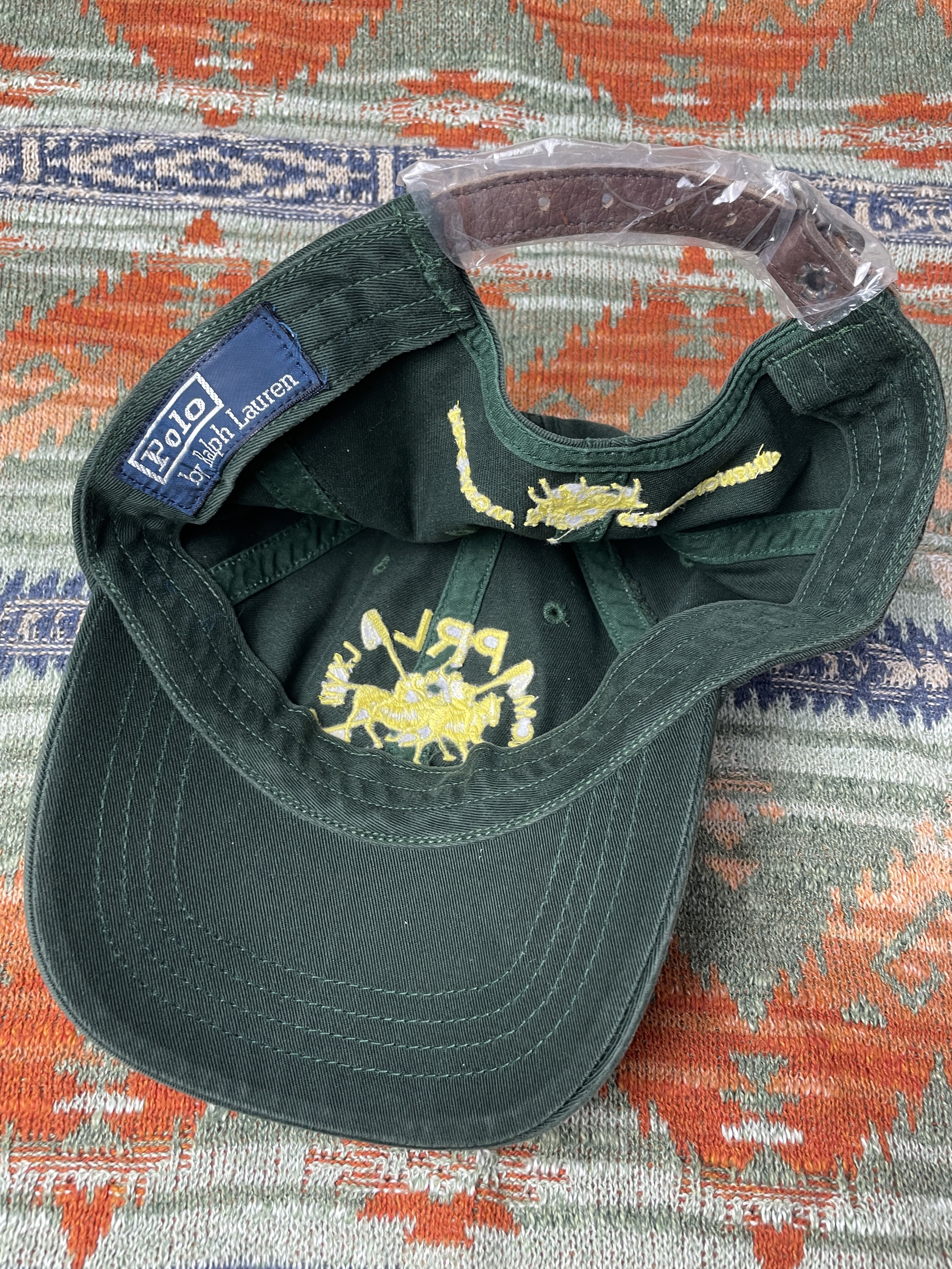 Polo Ralph Lauren Polo Ralph Lauren Rare Leather Baseball Hat cap Size ONE SIZE - 6 Thumbnail