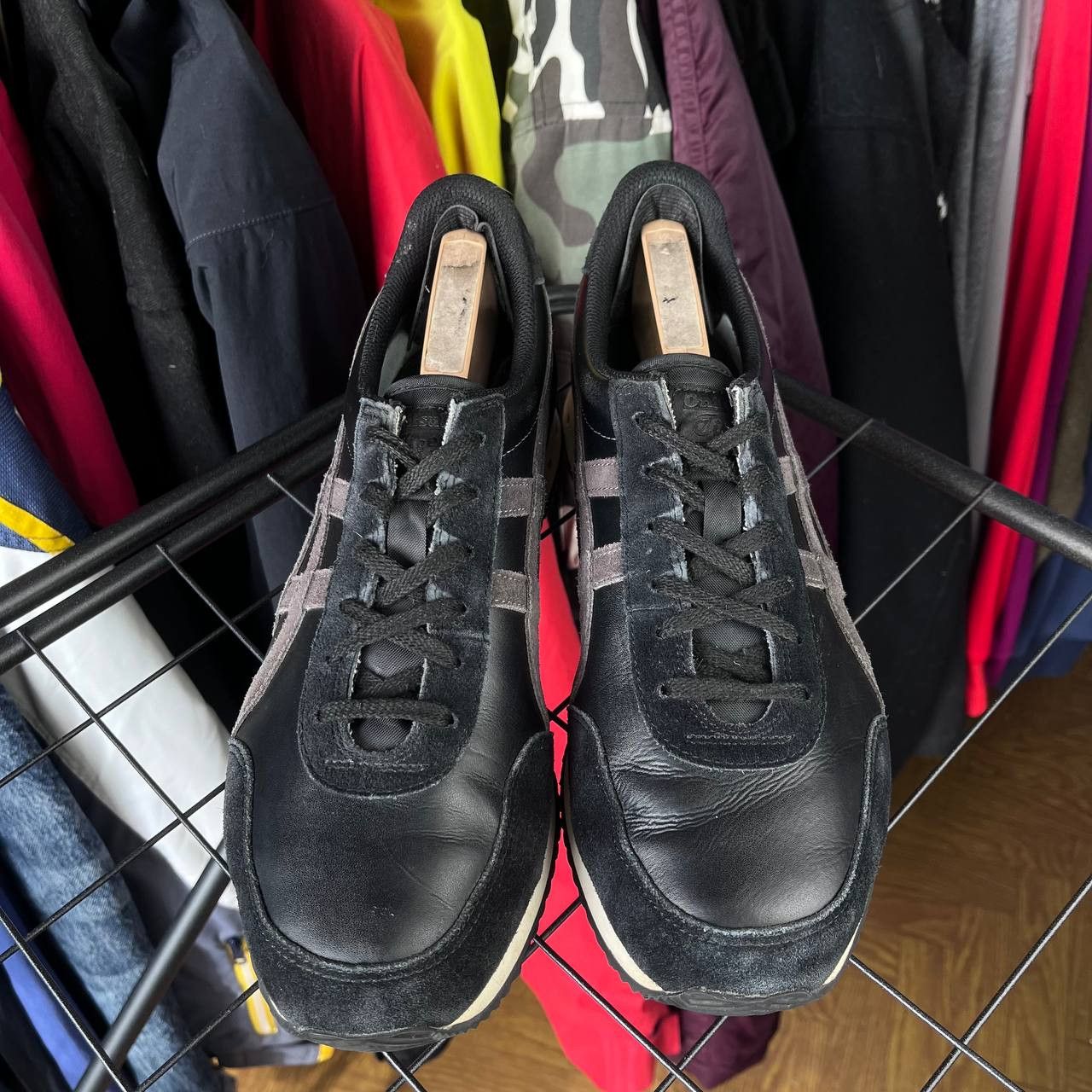 Asics Asics Onitsuka Tiger New York Black Leather/Suede Sneakers Size US 10 / EU 43 - 3 Thumbnail