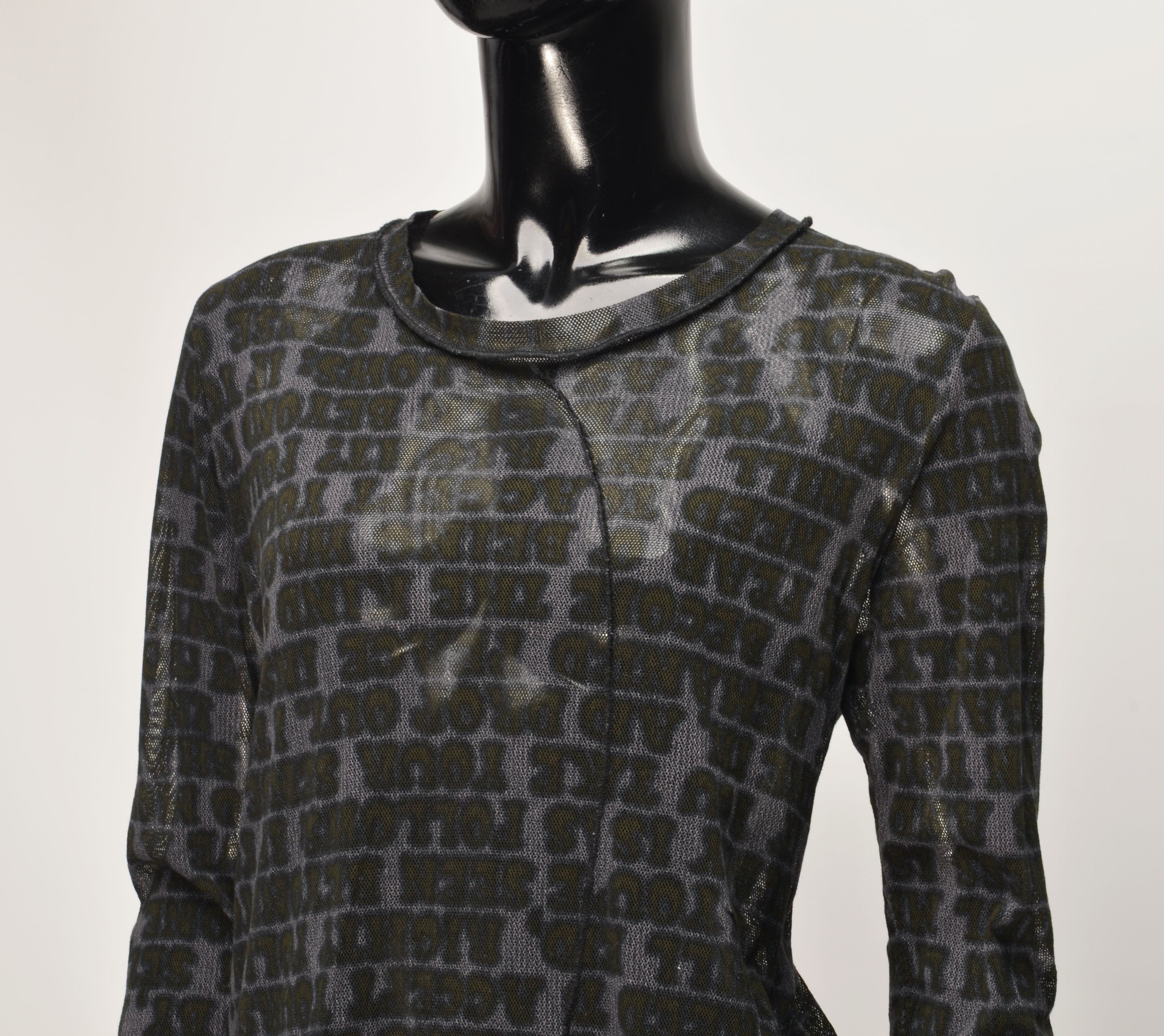 Rundholz Rundholz Mesh Sheer Long Sleeve Avant-Garde Blouse Top Size M / US 6-8 / IT 42-44 - 2 Thumbnail