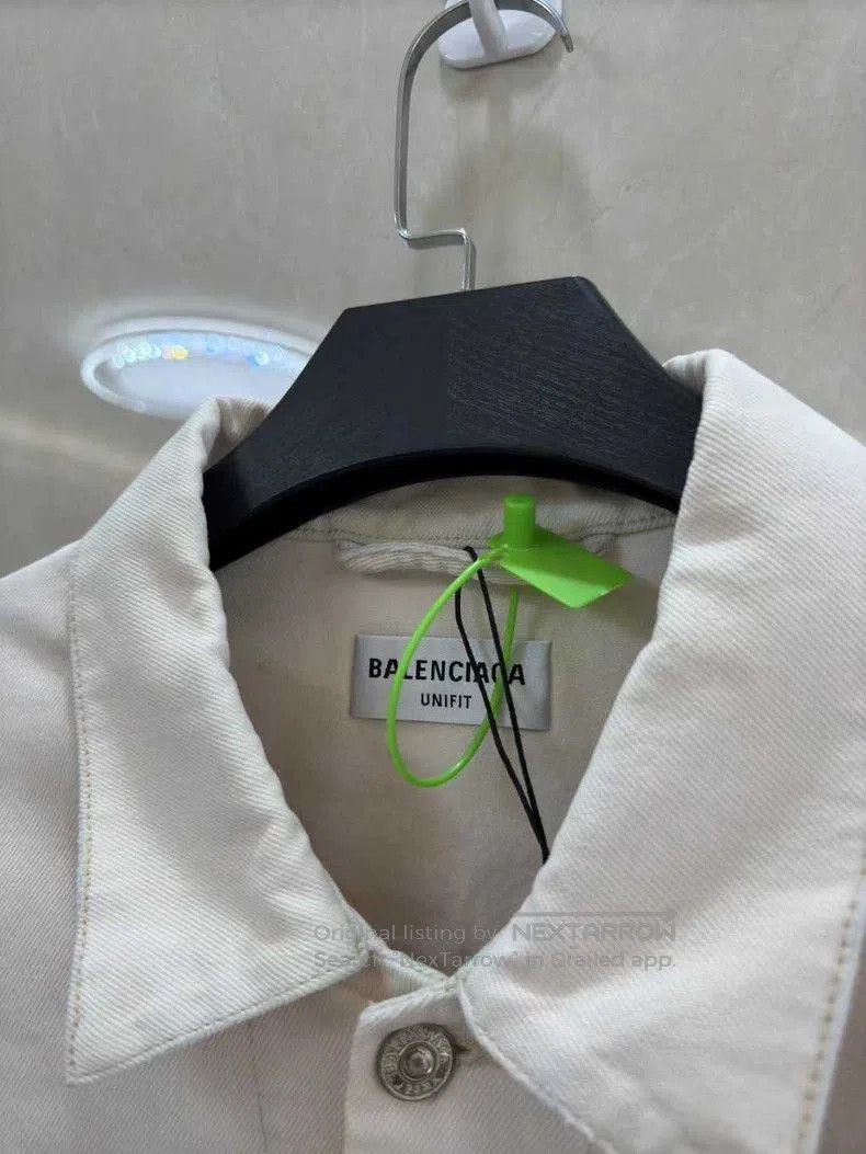 Balenciaga Balenciaga Logo Embroidered Denim Jacket XS. Size US XS / EU 42 / 0 - 3 Thumbnail