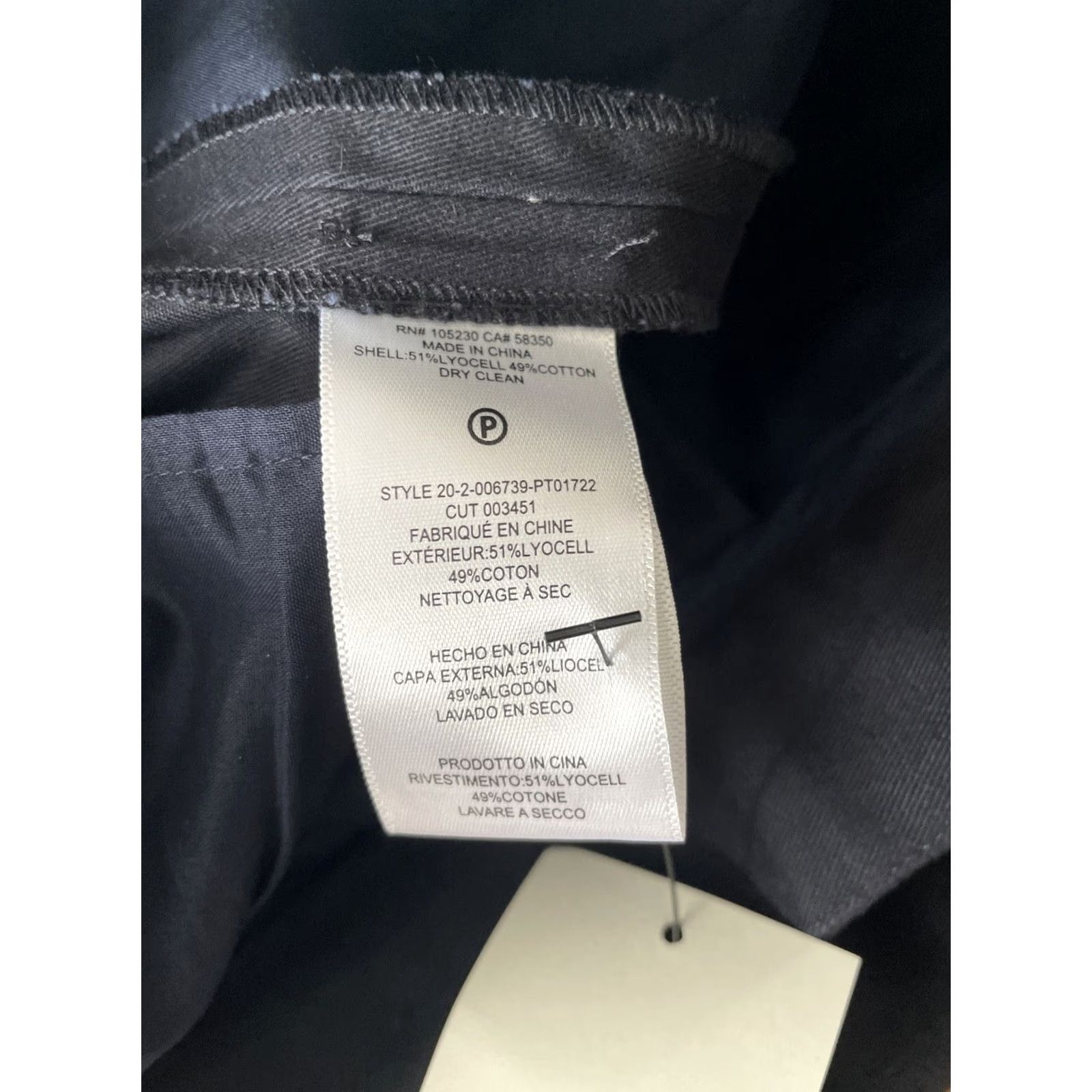 Equipment VINTAGE Equipment The Original Trouser Pants XXS 32x28 Navy Blue Adjustable Women Style Dress Pants City Hipster Retro 40s Size 24" / US 00 / IT 34 - 7 Thumbnail