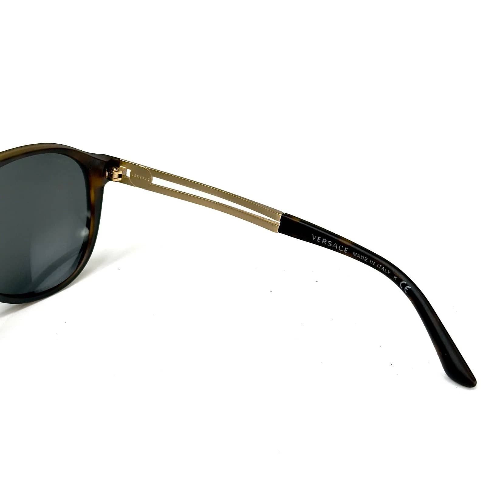 Versace VERSACE VE4312 4312 Vintage Vanitas Havana Gold Mirror Size ONE SIZE - 3 Thumbnail