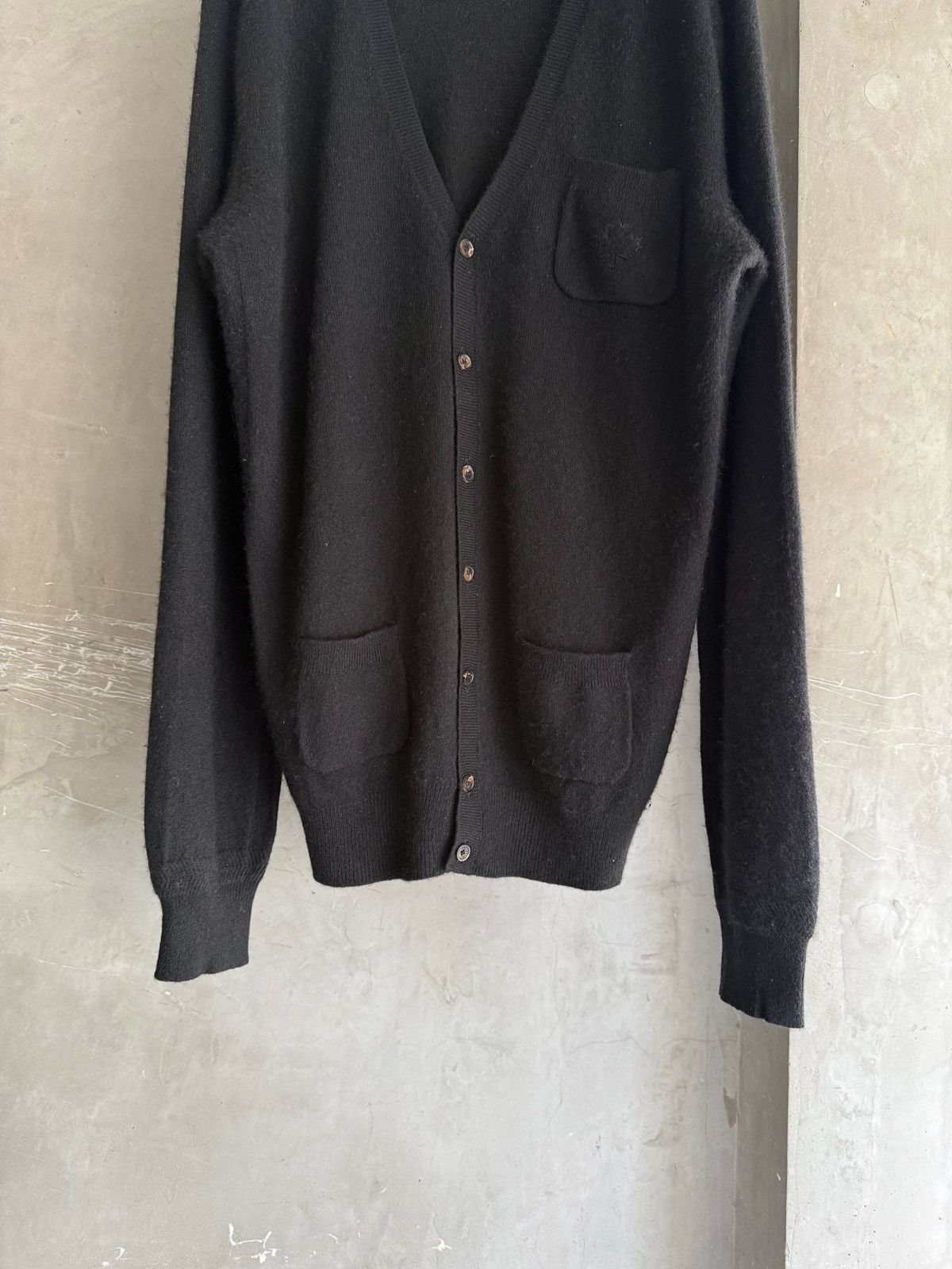 Dsquared2 DSQUARED2 12AW Archive Oversized Black Cashmere Cardigan Size US XL / EU 56 / 4 - 4 Thumbnail