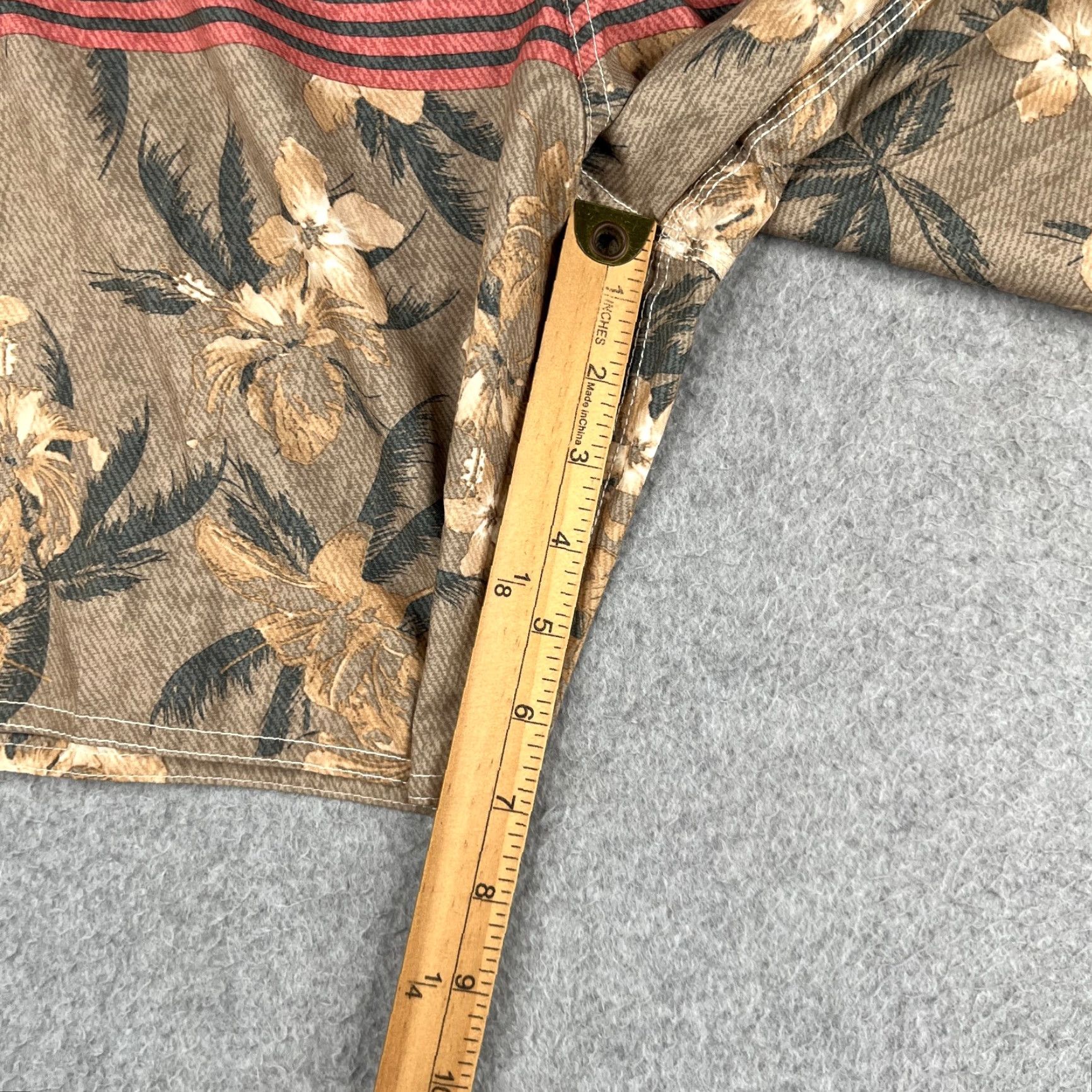 Panama Jack Panama Jack Board Shorts Mens 38 Pink Beige Tropical Print NWT Beach Surfing Size US 38 / EU 54 - 3 Thumbnail